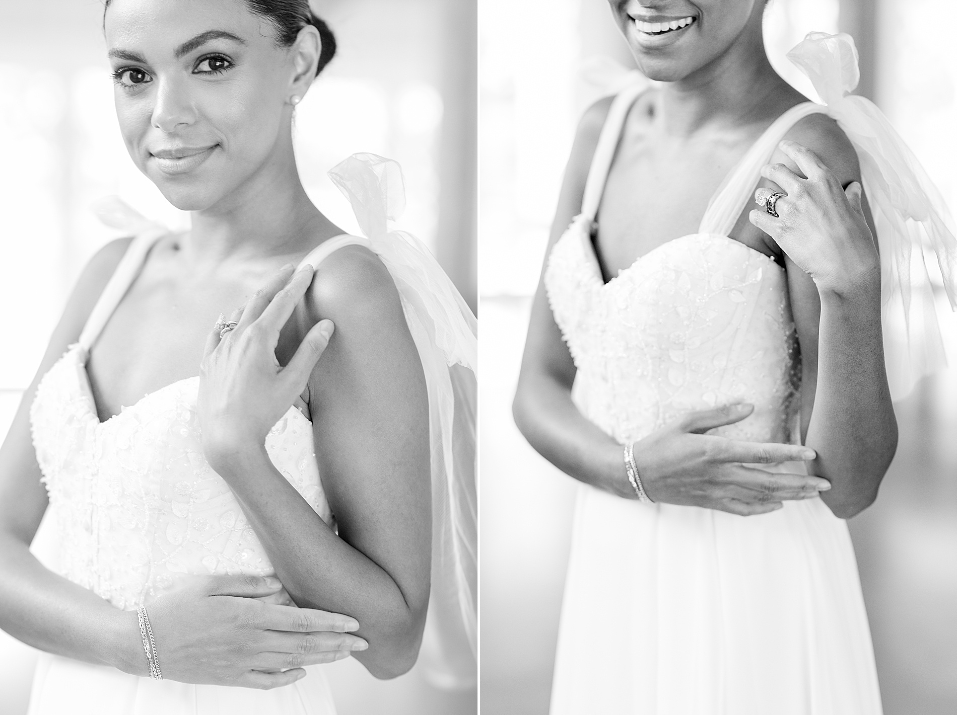 elegant bridal portraits from Luxury Wedding at Heyward Manor 