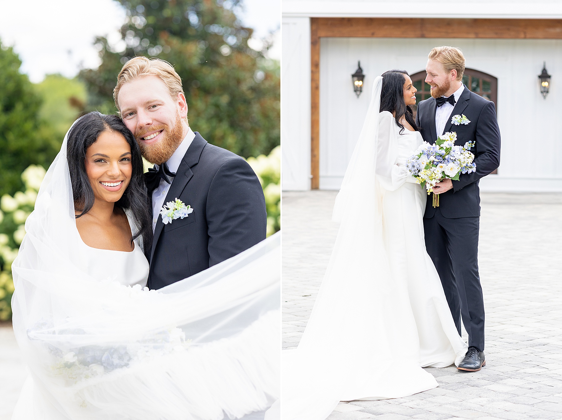 Bride and groom portraits from Greenville, SC Wedding