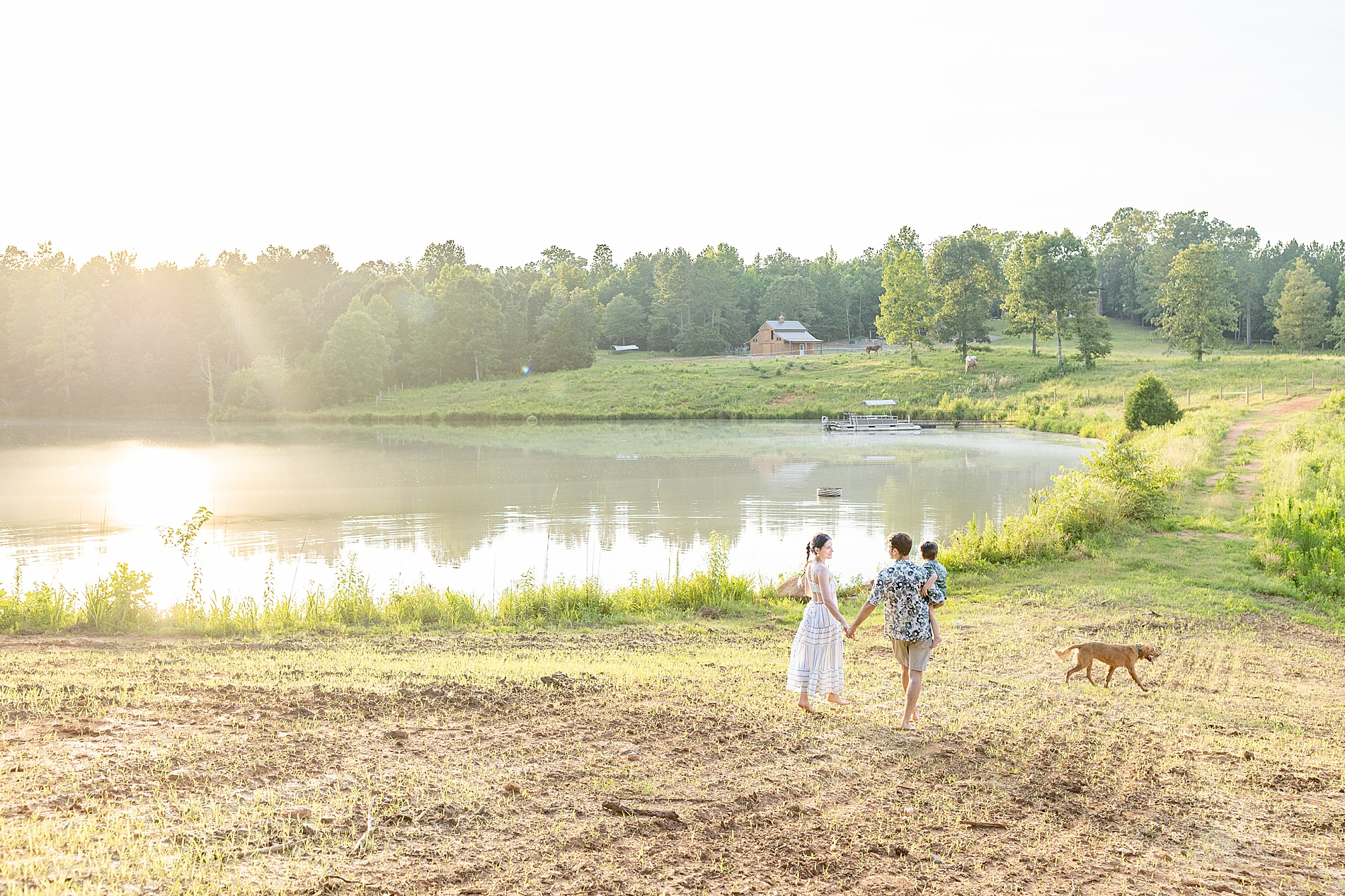 Greenville, SC Outdoor Lifestyle Session on family property