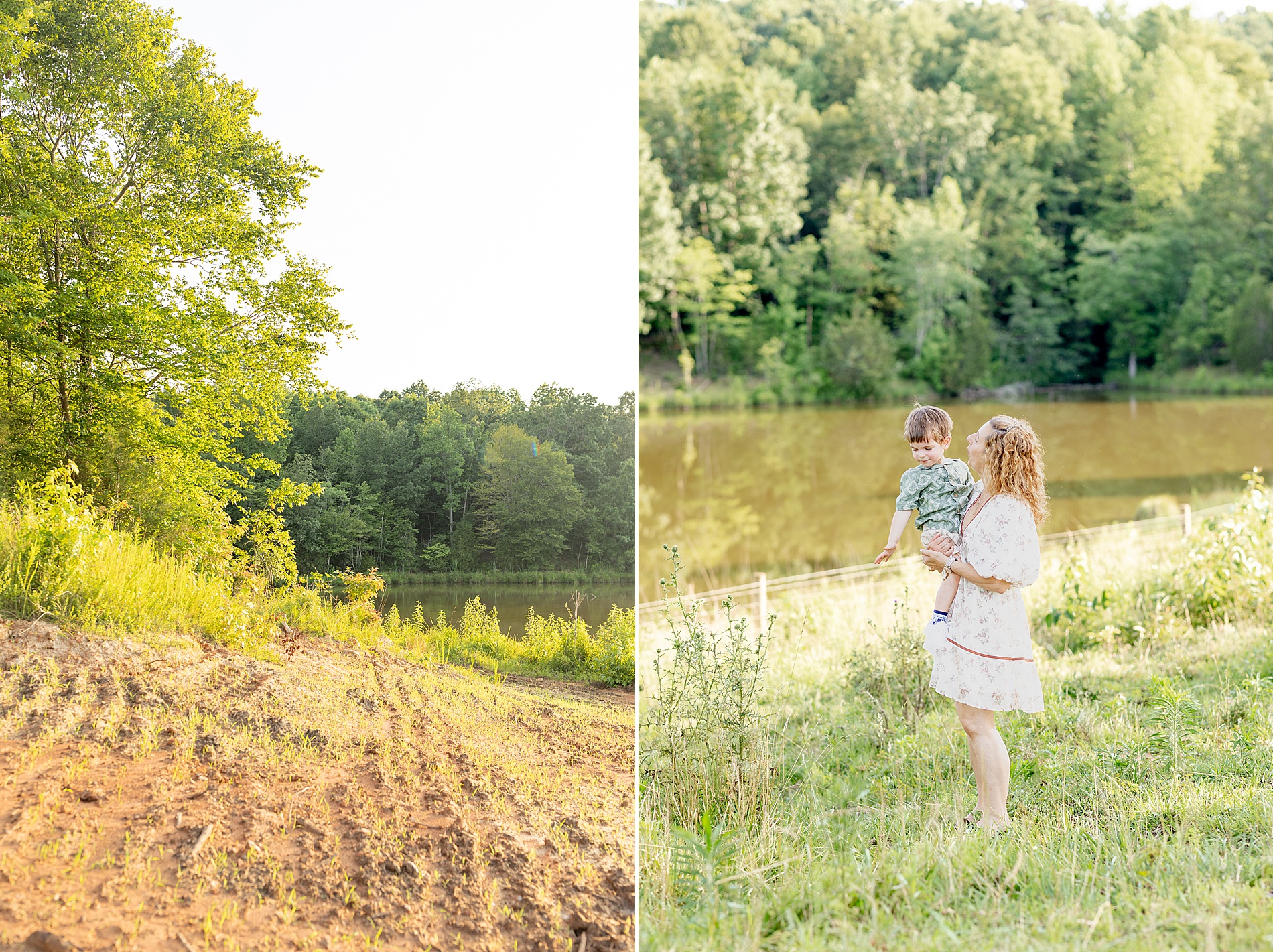 Greenville, SC Outdoor Lifestyle Session on family farm