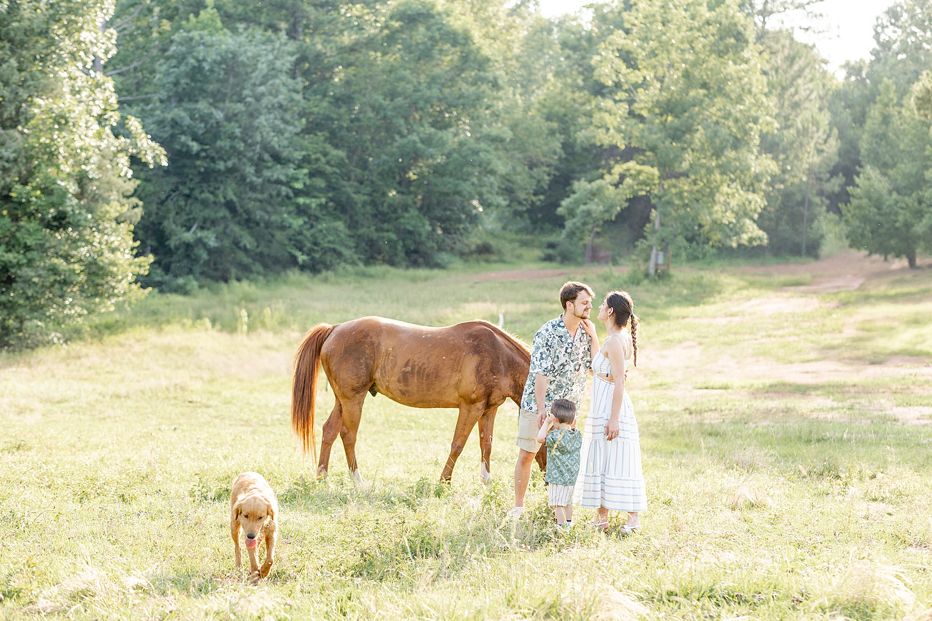 Greenville, SC Outdoor Lifestyle Session on family property