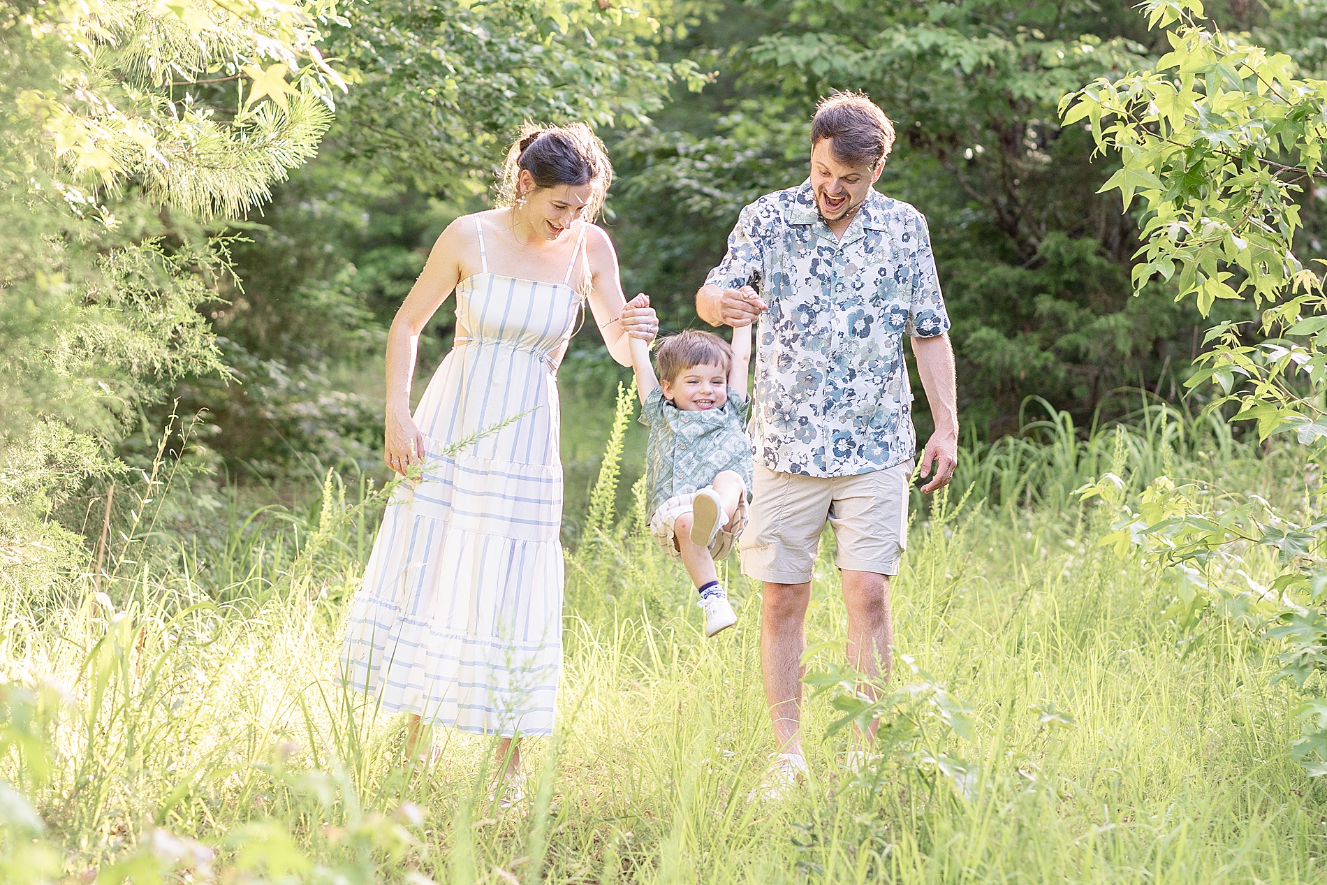 candid family portraits in Greenville, SC