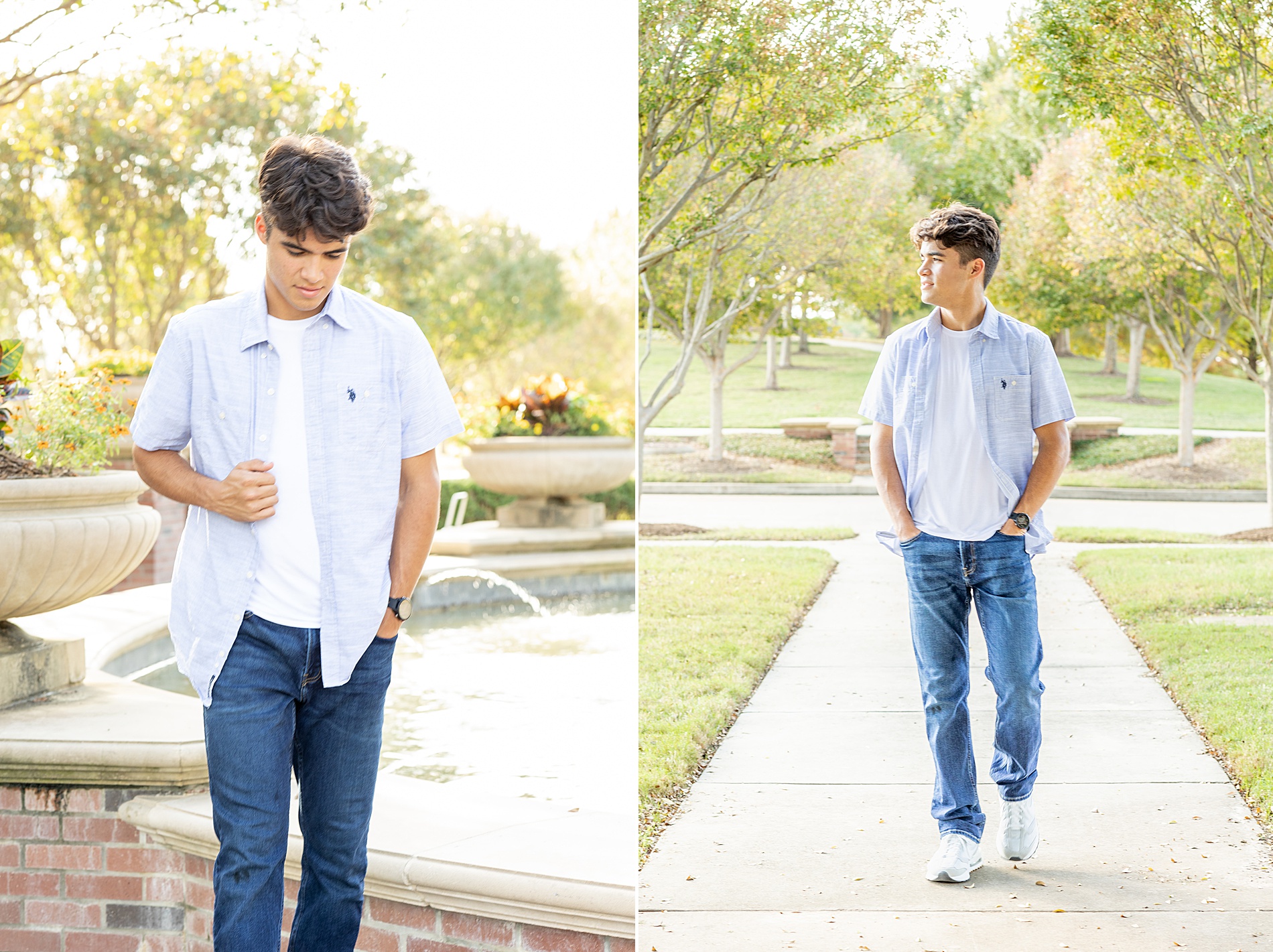 Houston Texas Senior Portraits at the Bridgelands 