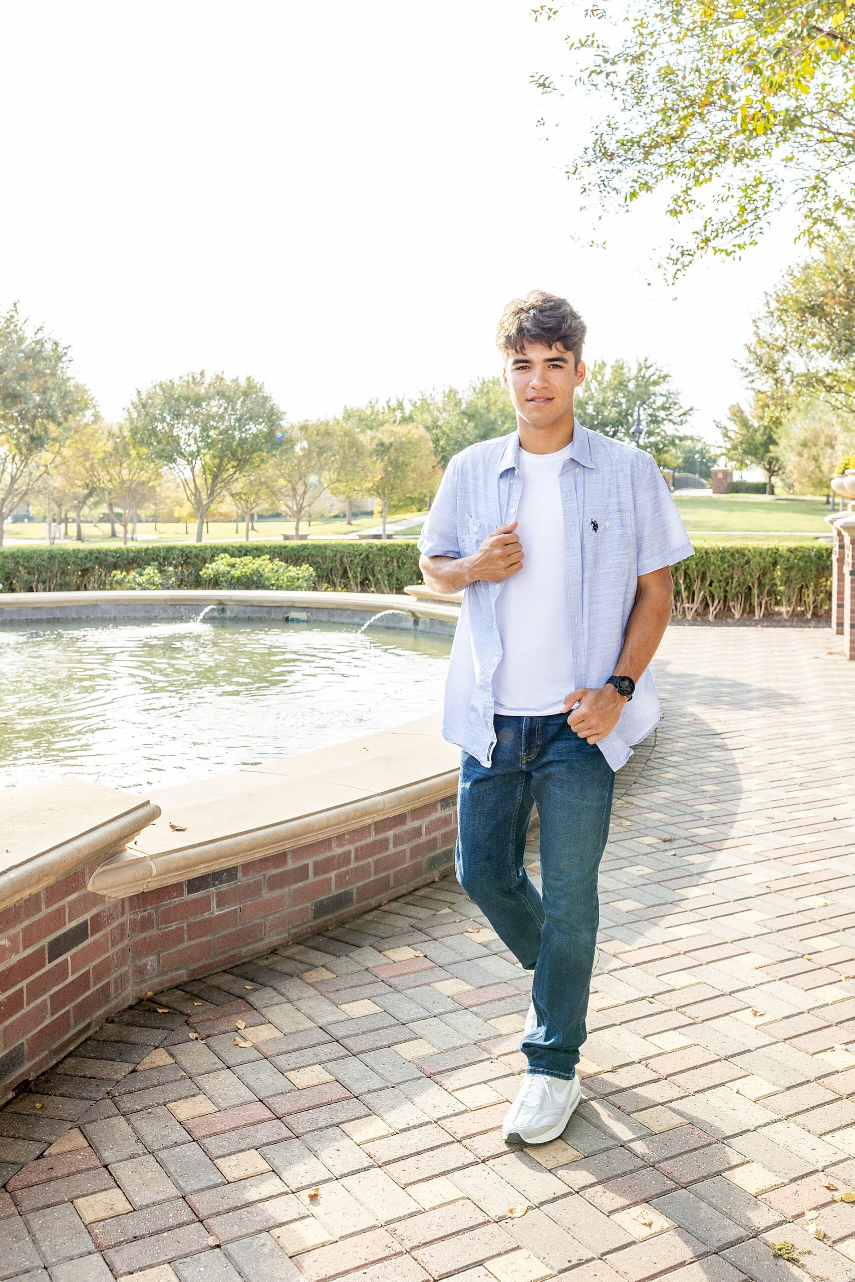 Senior portraits at The Bridgelands