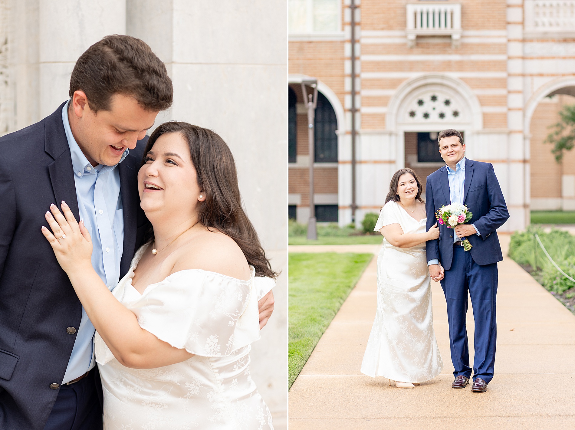 Houston wedding photographer captures Rice University Engagement Session
