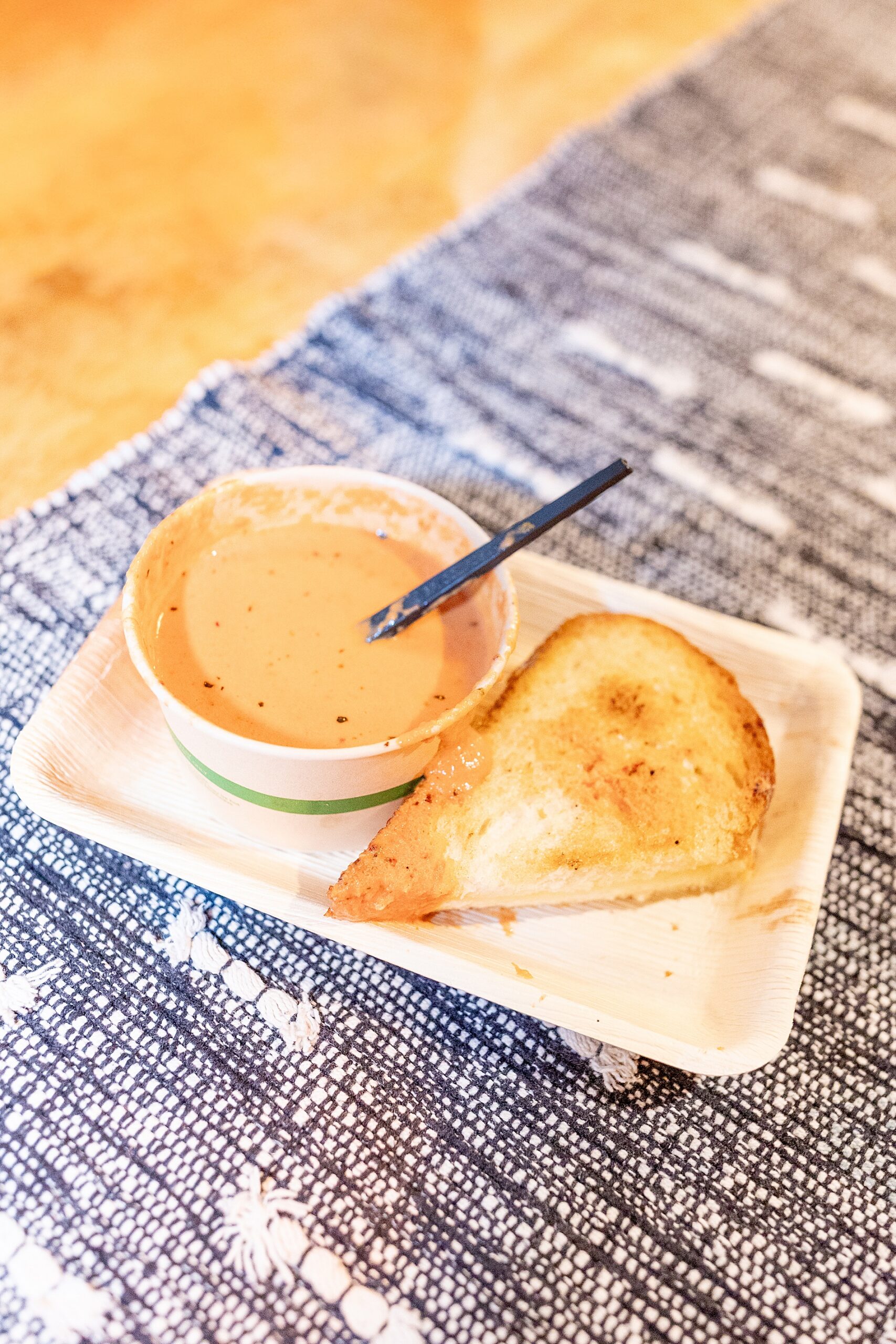 soup and sandwich at end of wedding night