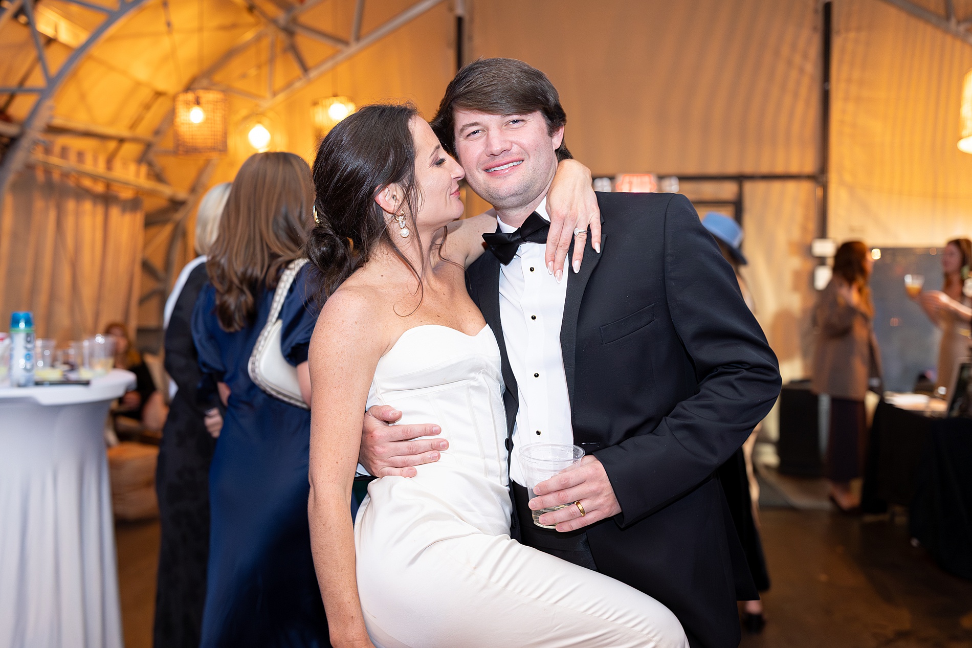 newlyweds dance at wedding reception