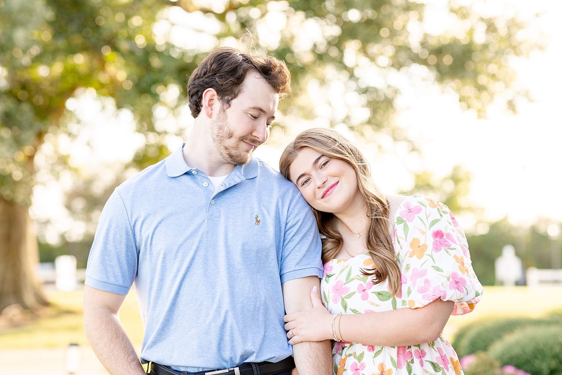 light and airy engagement photos at  Deep In The Heart Farms