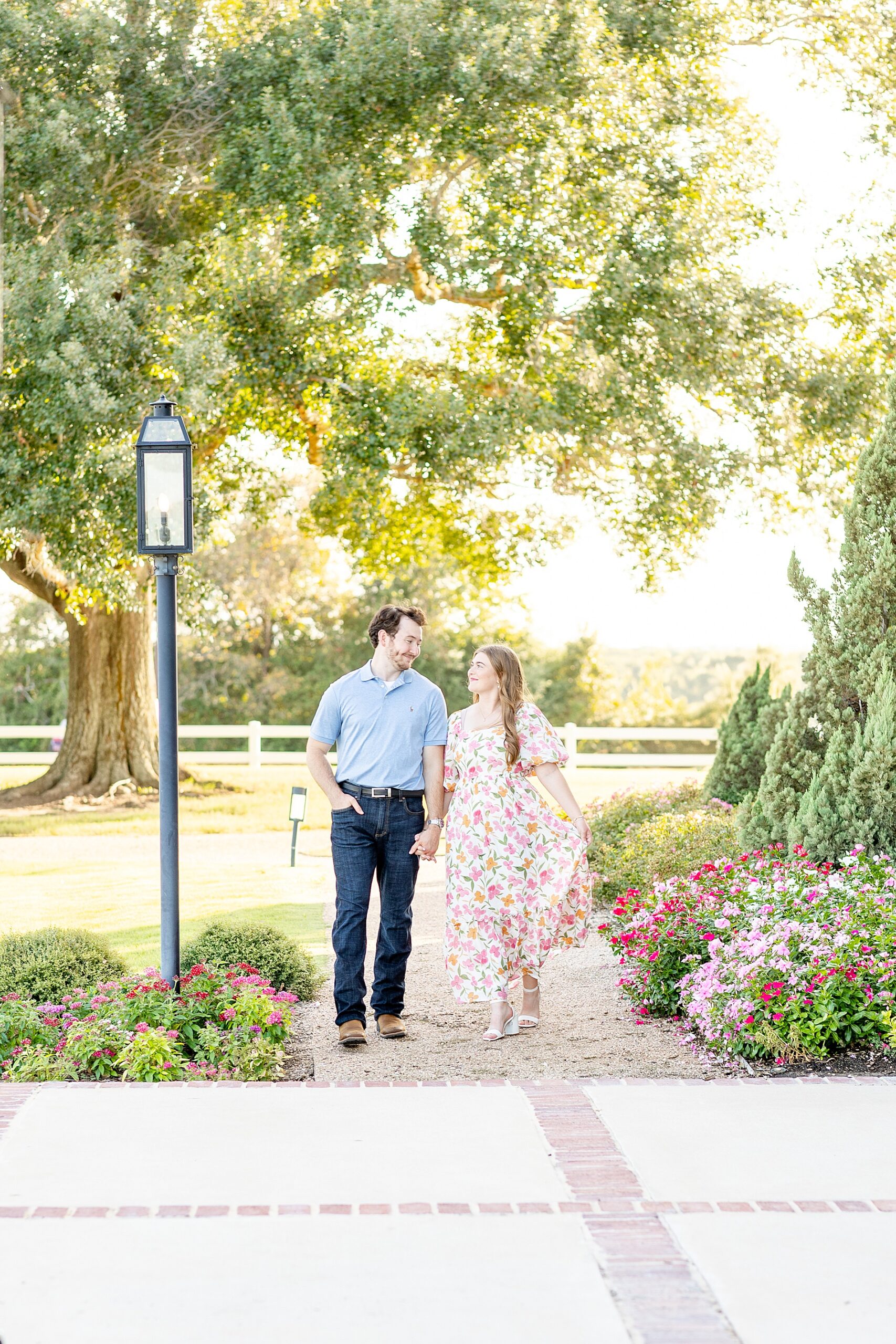 romantic engagement session in Houston Texas