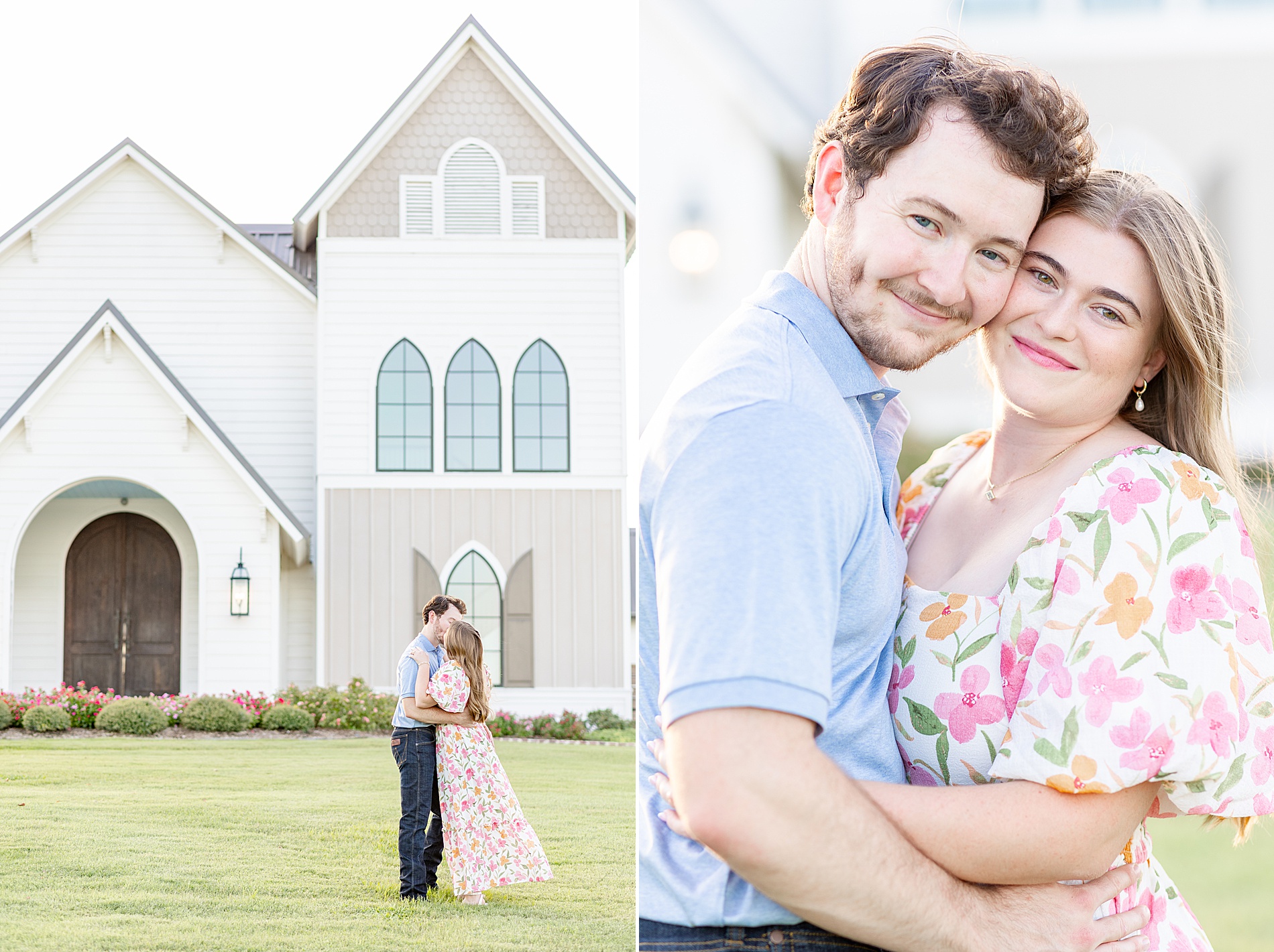 romantic engagement session in Houston Texas