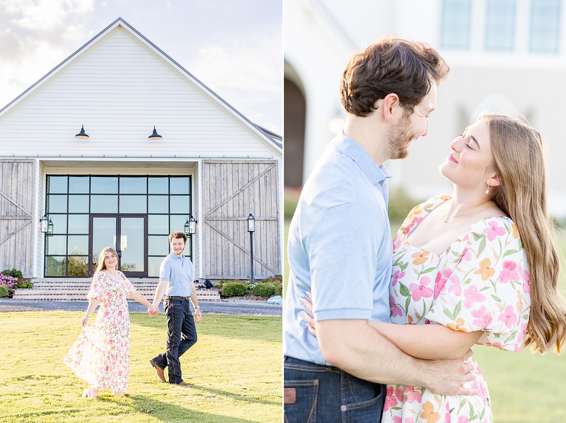 summer engagement session in Brenham Texas