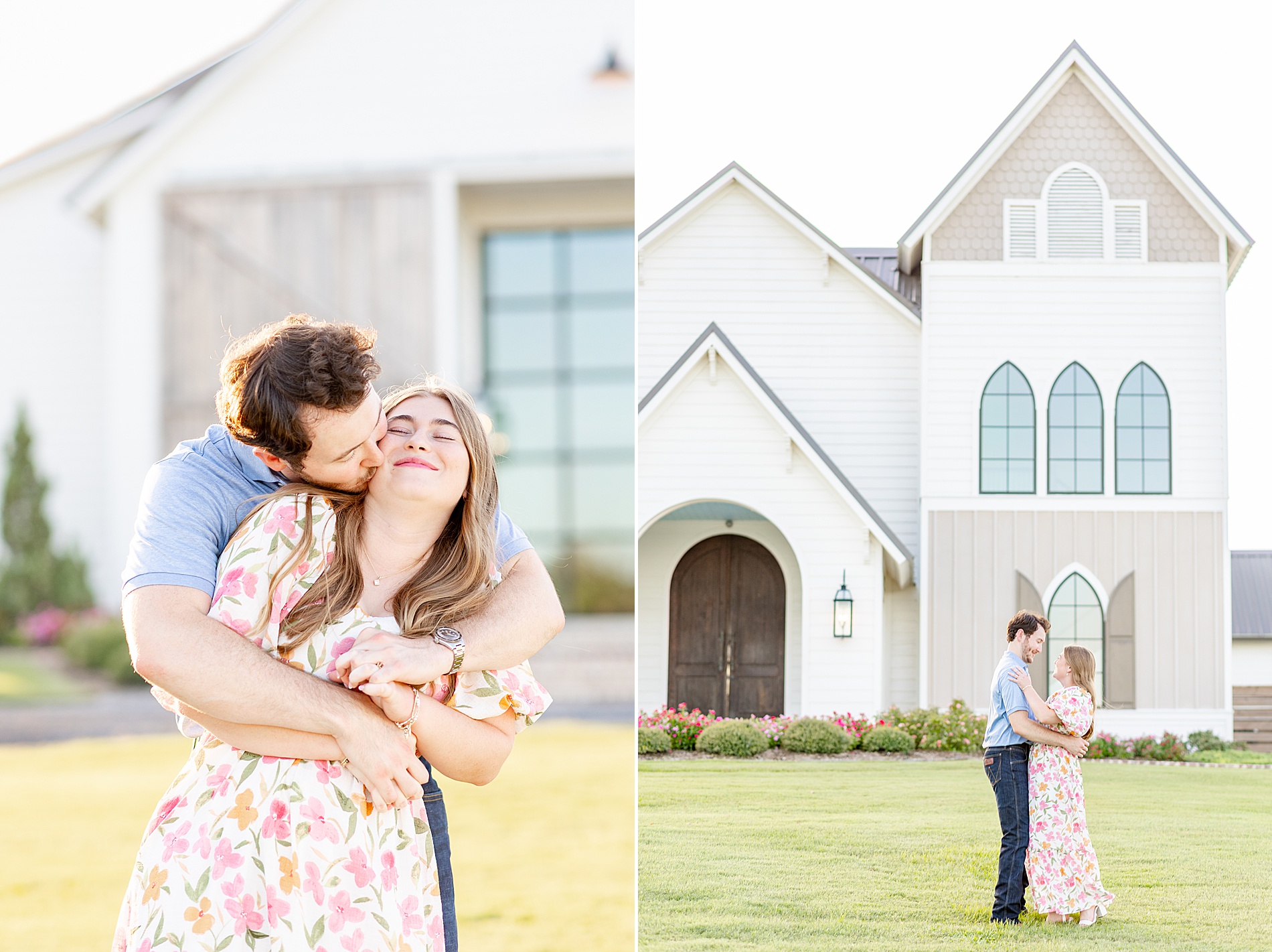 candid and joyful engagement portraits 