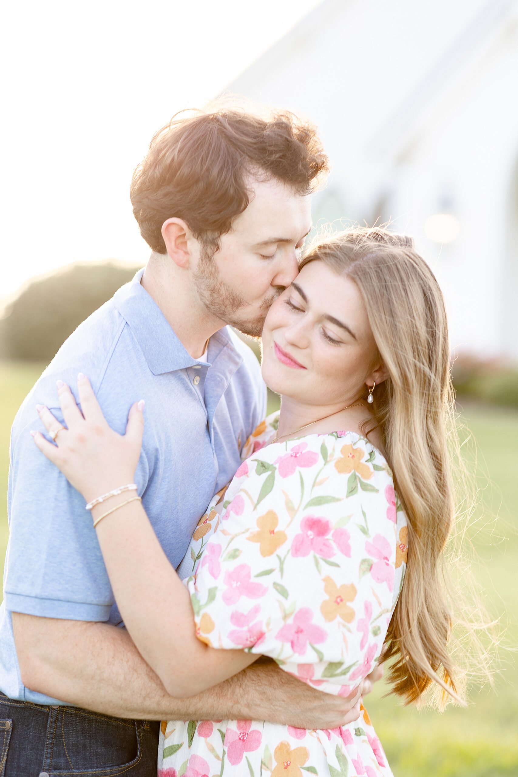 golden hour engagement session 