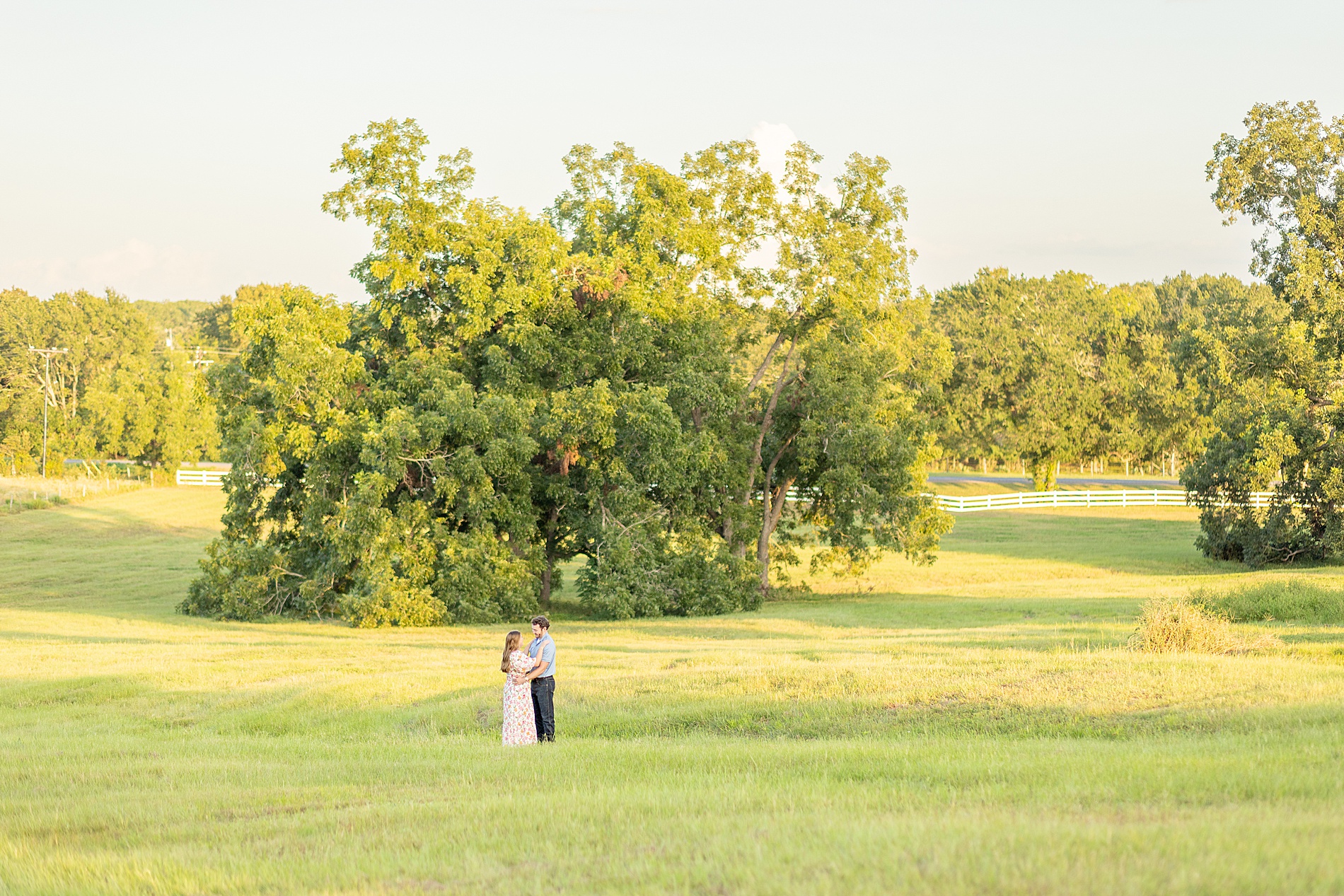 light and airy engagement portraits 