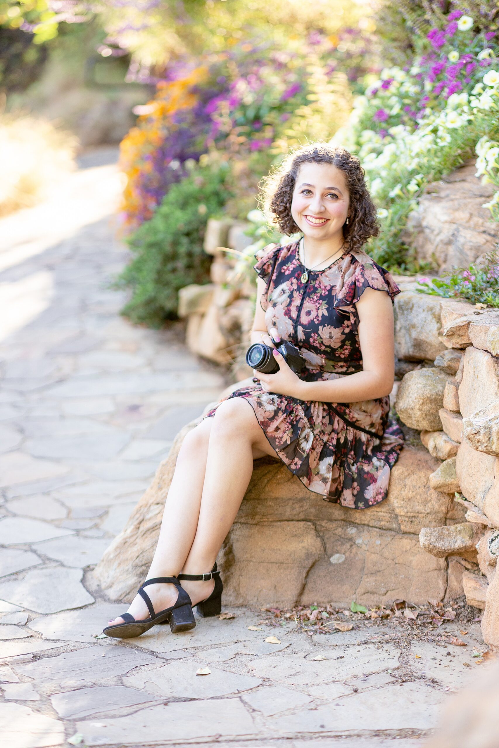 Falls Park Senior Session in Greenville, SC