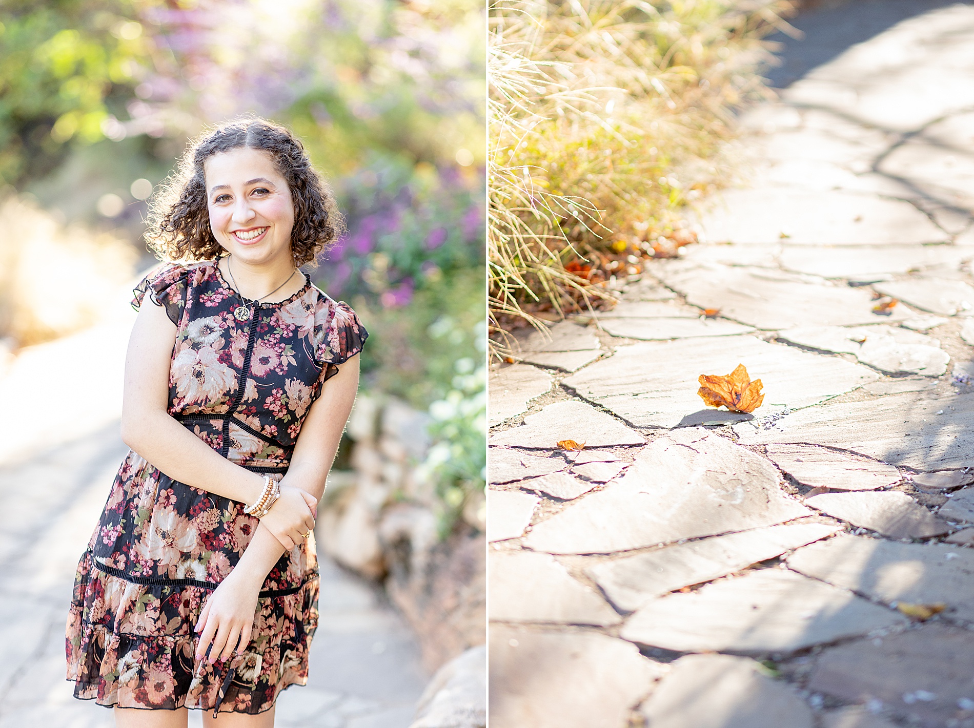 fall senior session in downtown Greenville, SC