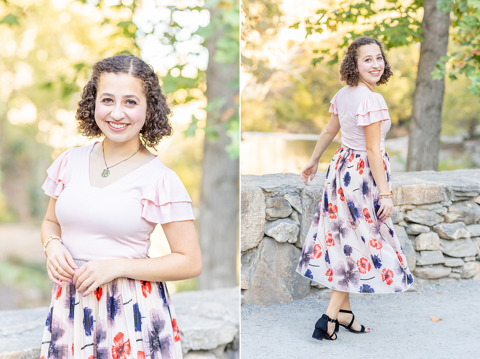 Falls Park Senior Session in Greenville