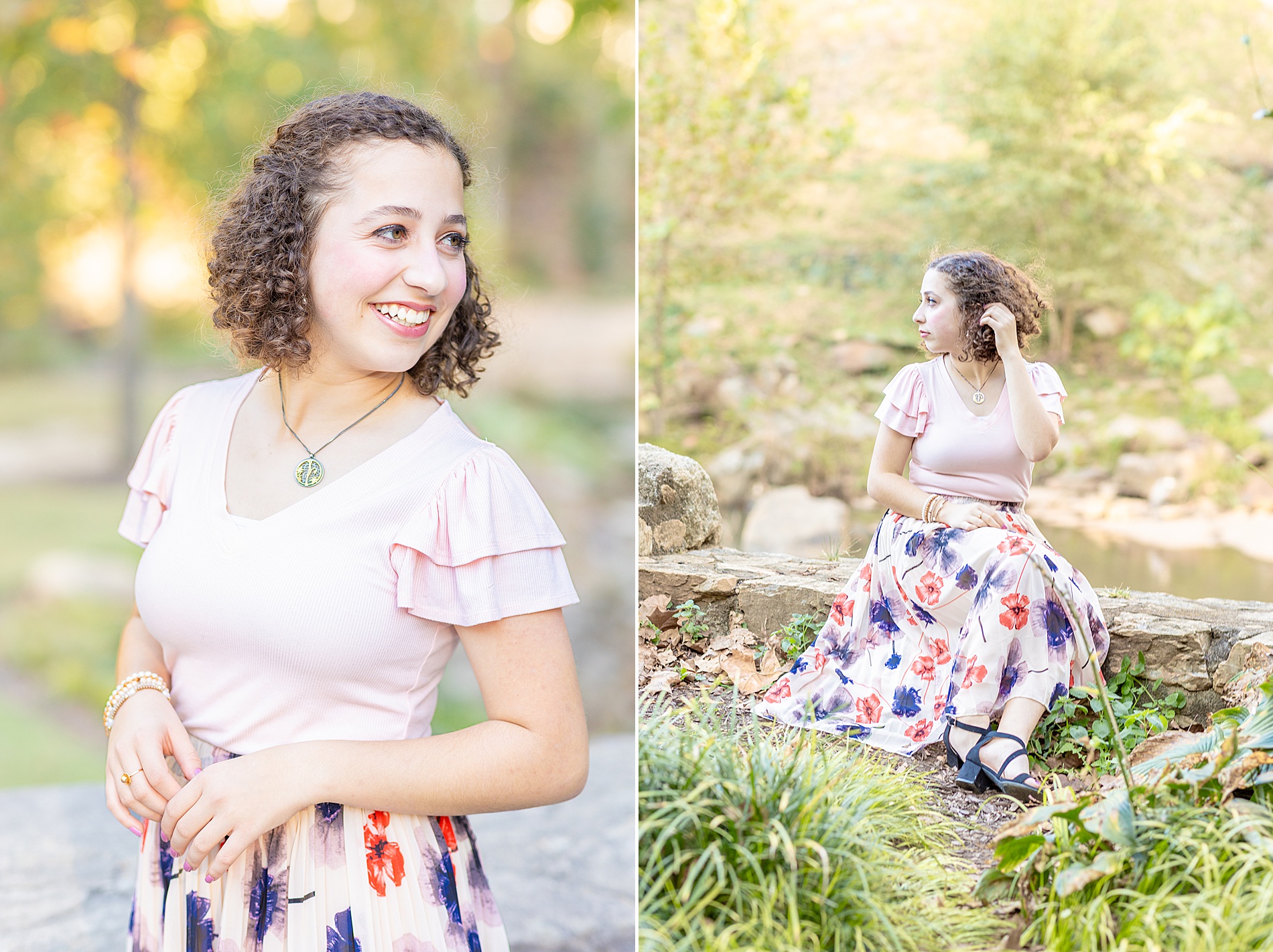 light and airy senior portraits