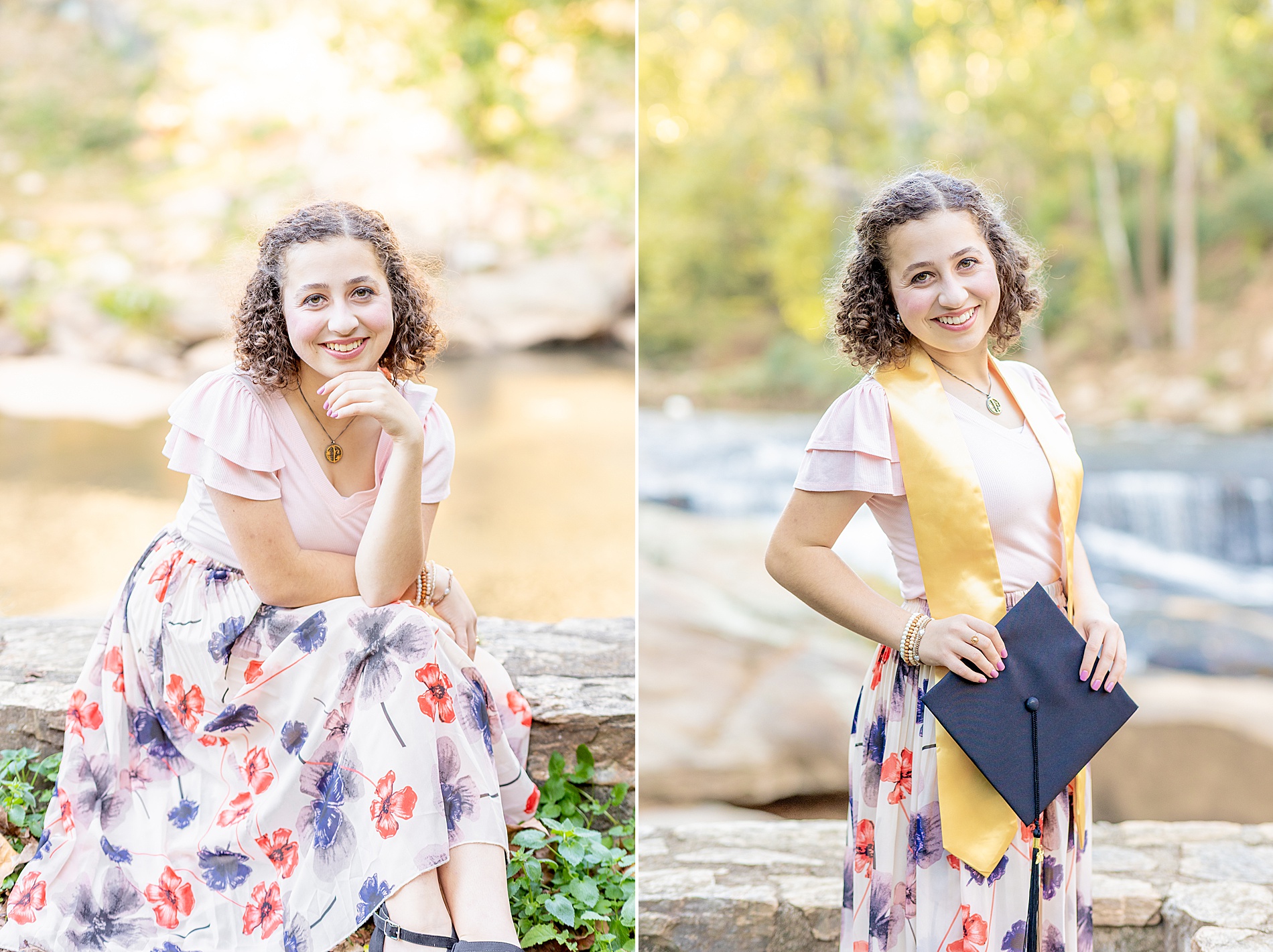 graduation portraits at Falls Park