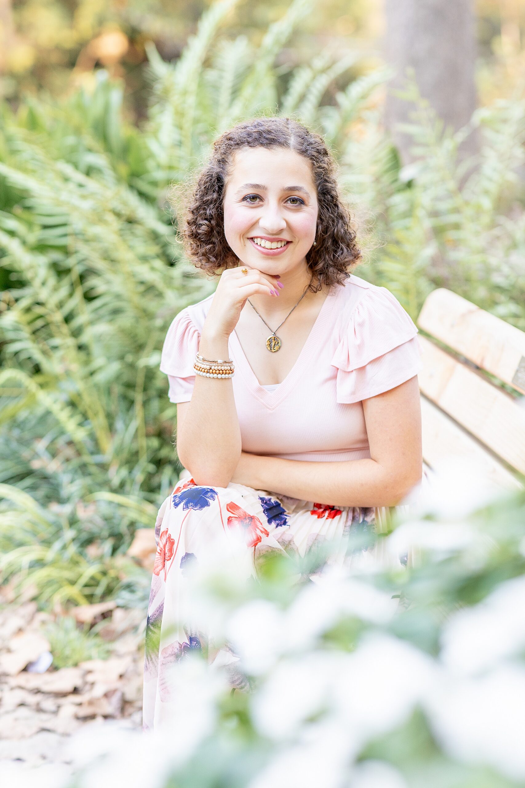 light and airy senior portraits