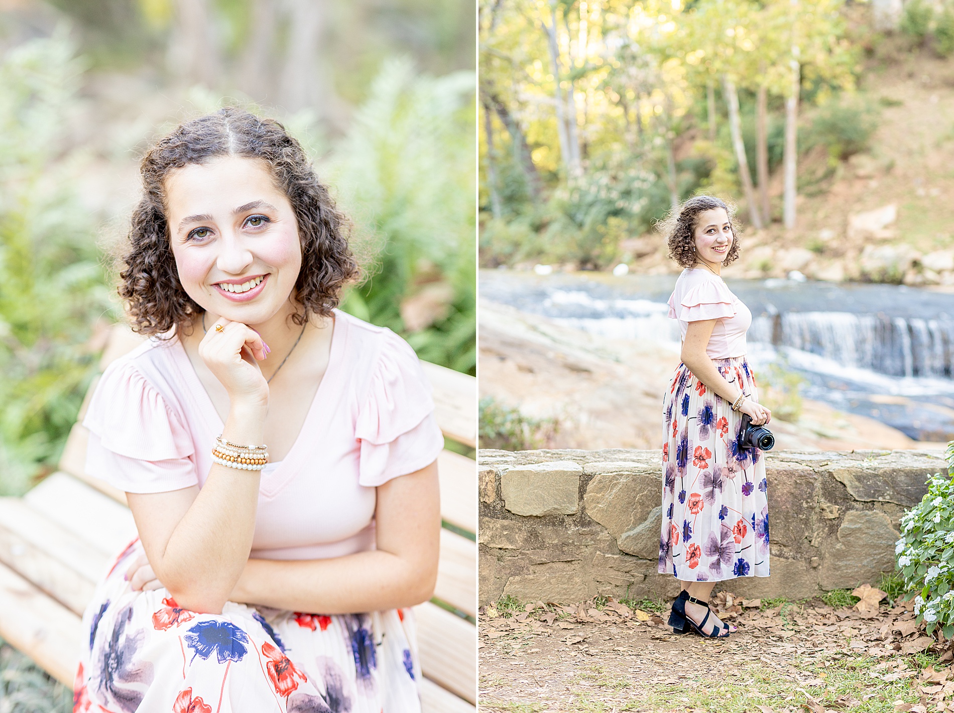 Greenville senior photographer captures senior girl at Falls Park