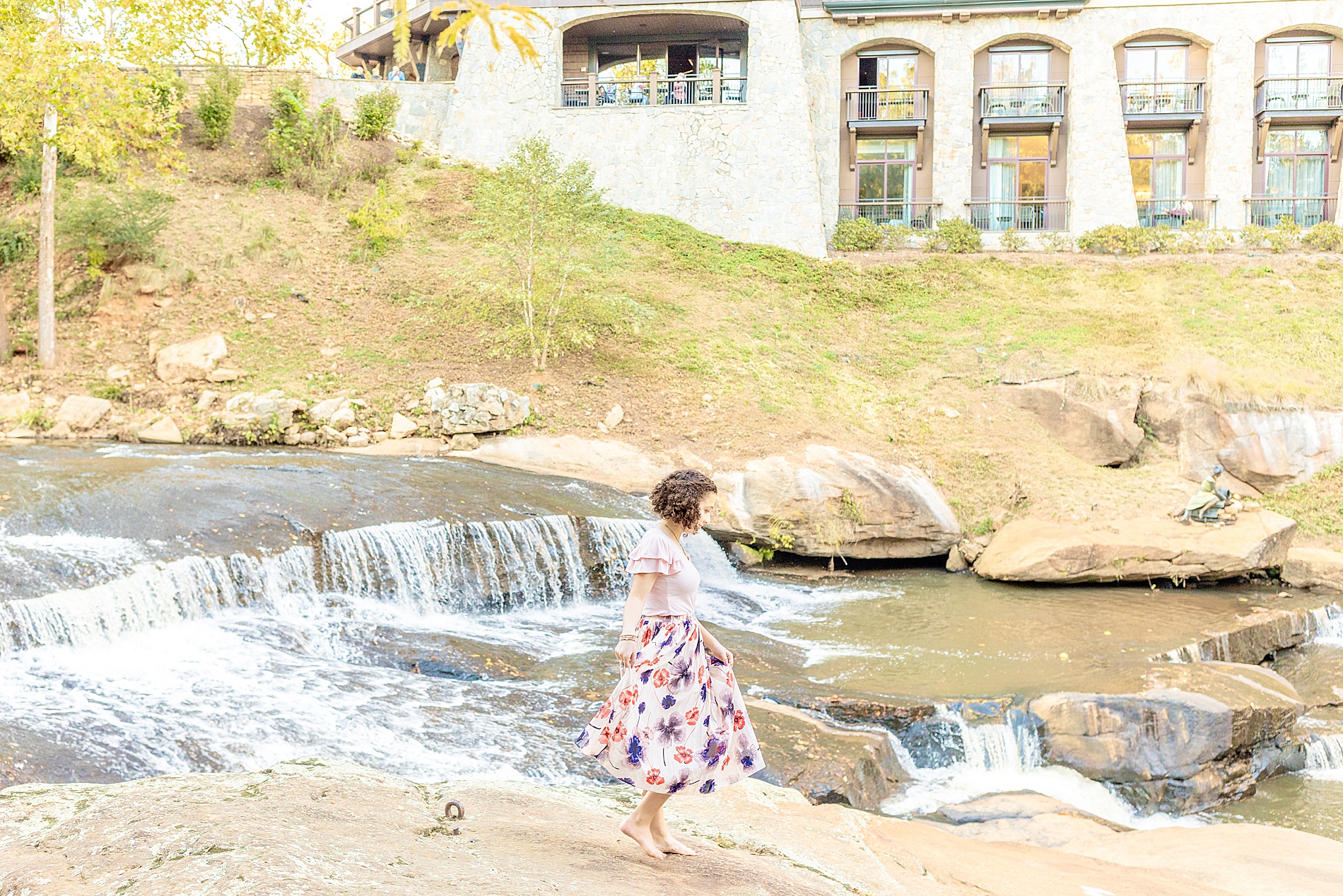 senior girl by Reedy river