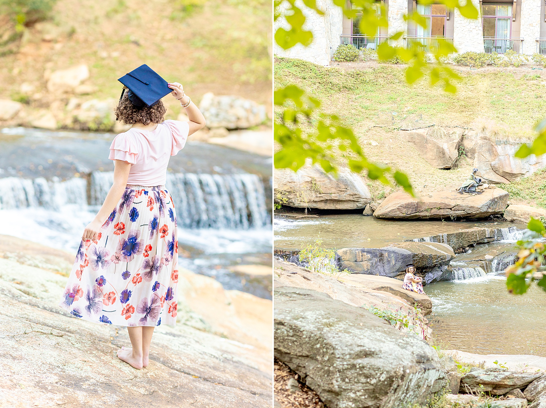 senior wearing graduation cap