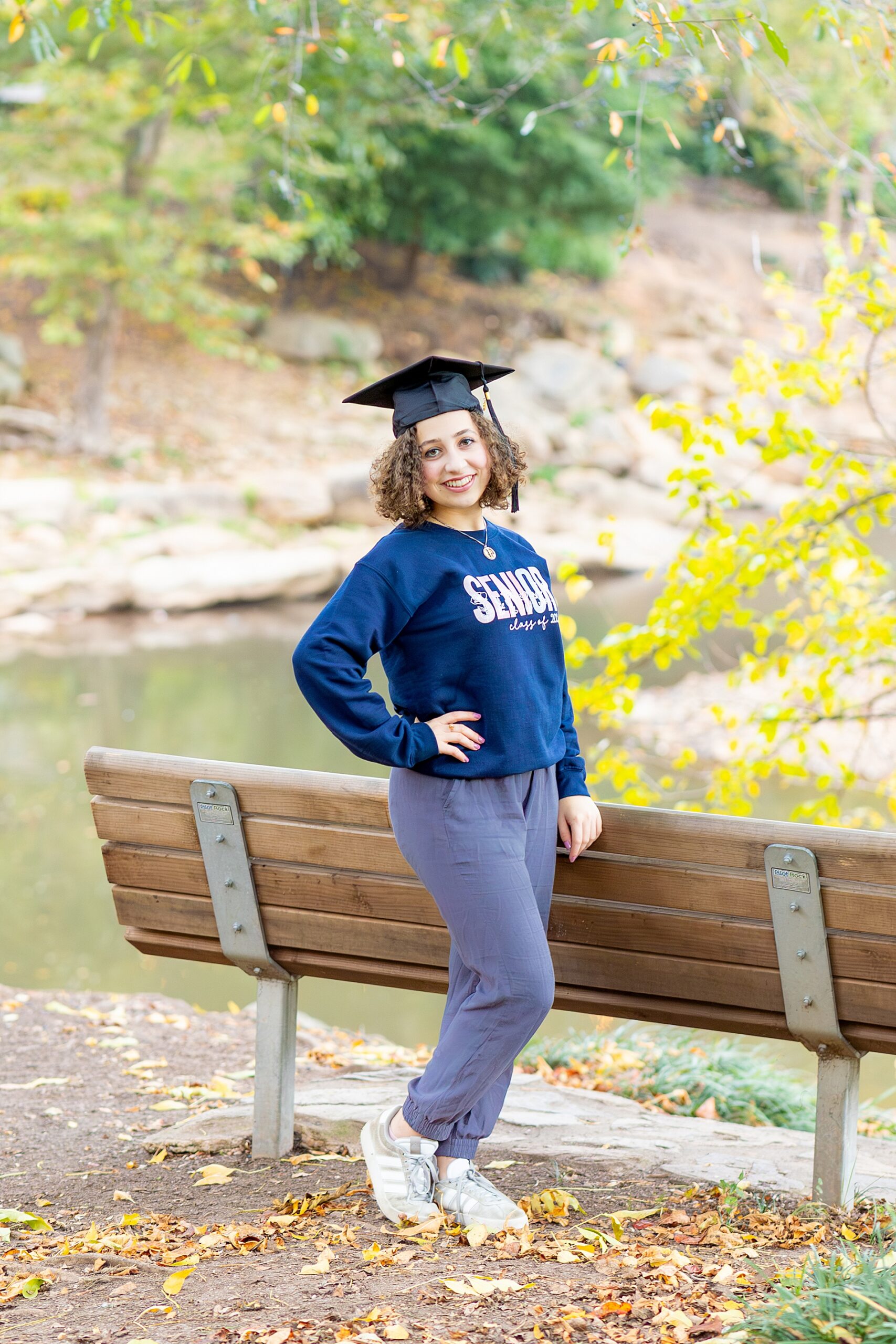 Falls Park senior session in Greenville