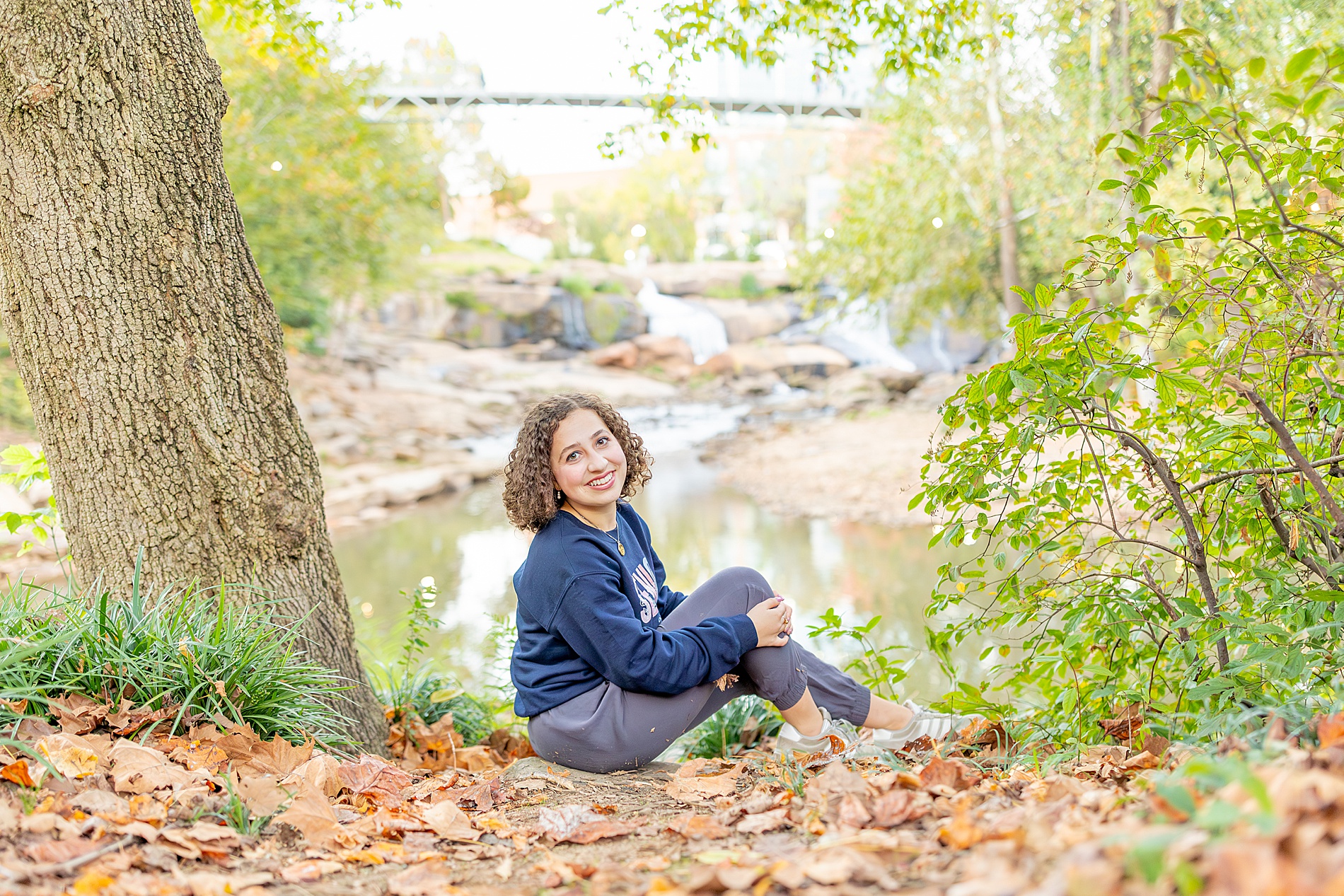 Falls Park senior session