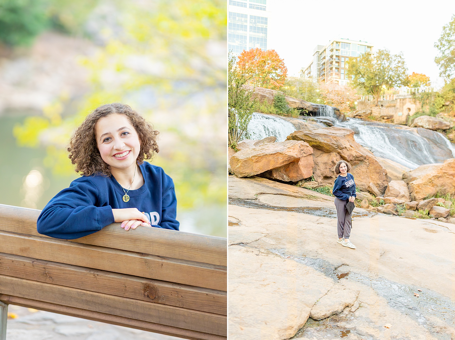 Falls Park senior session
