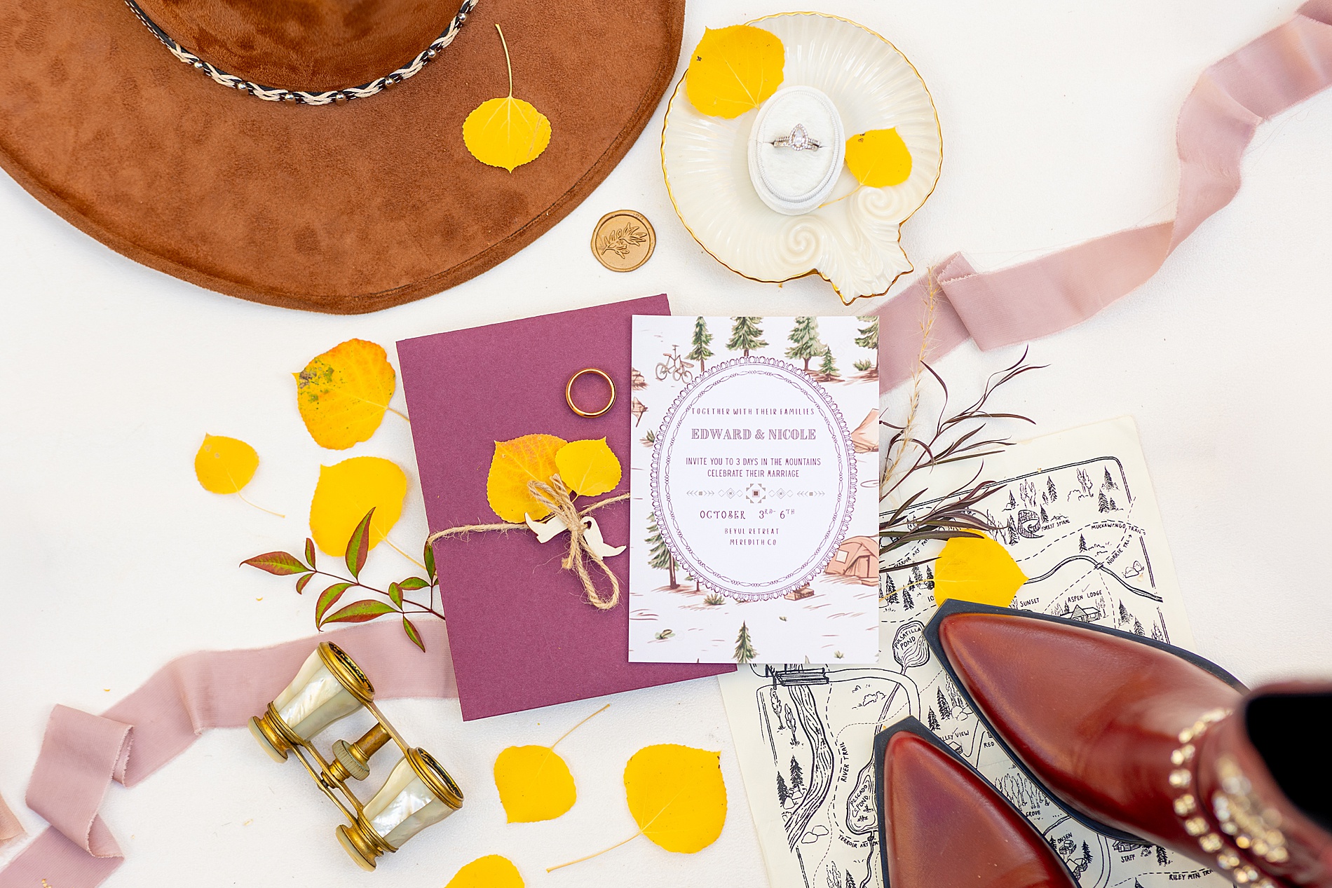 Vibrant Aspen, Colorado Wedding details