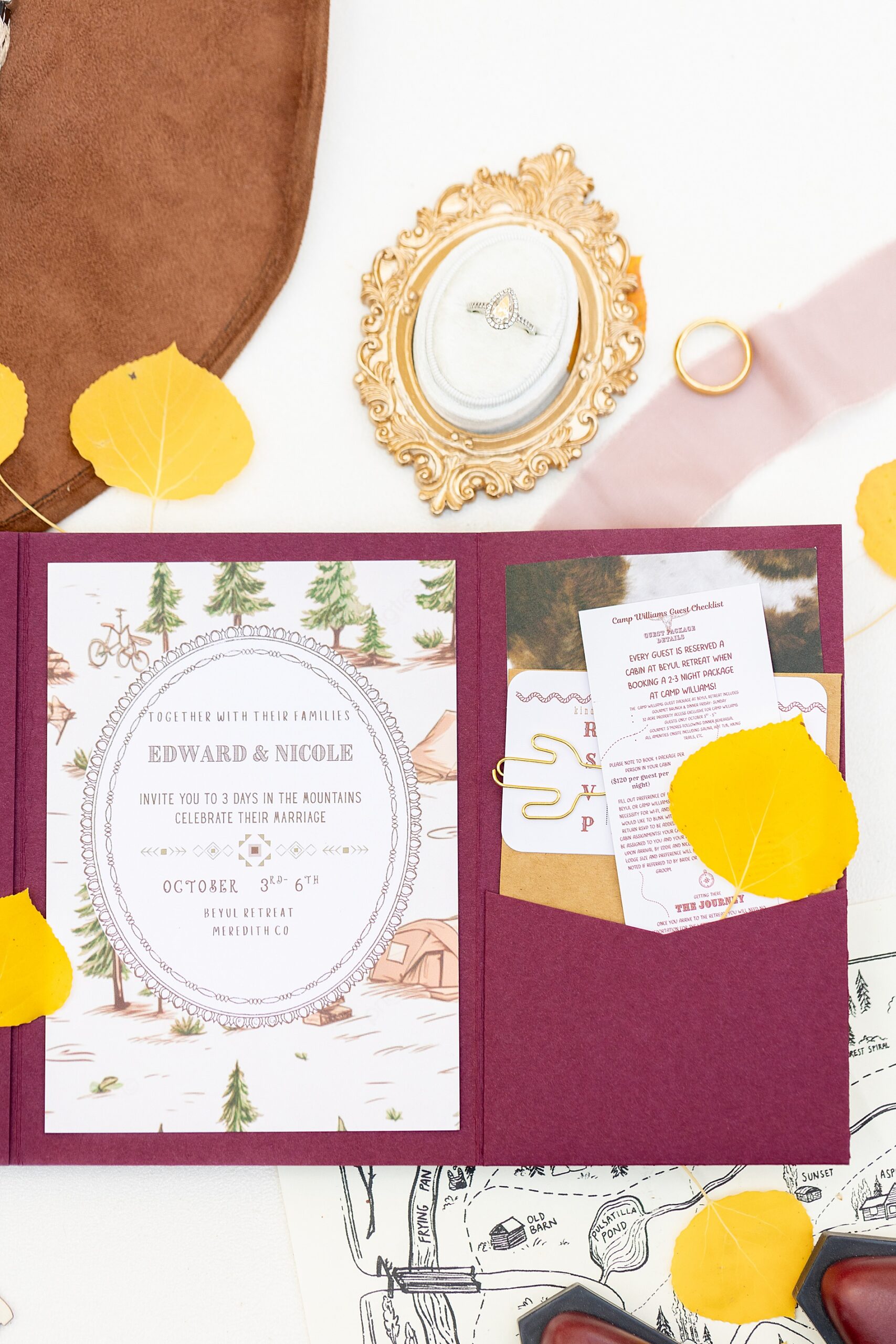 custom wedding invitation suite