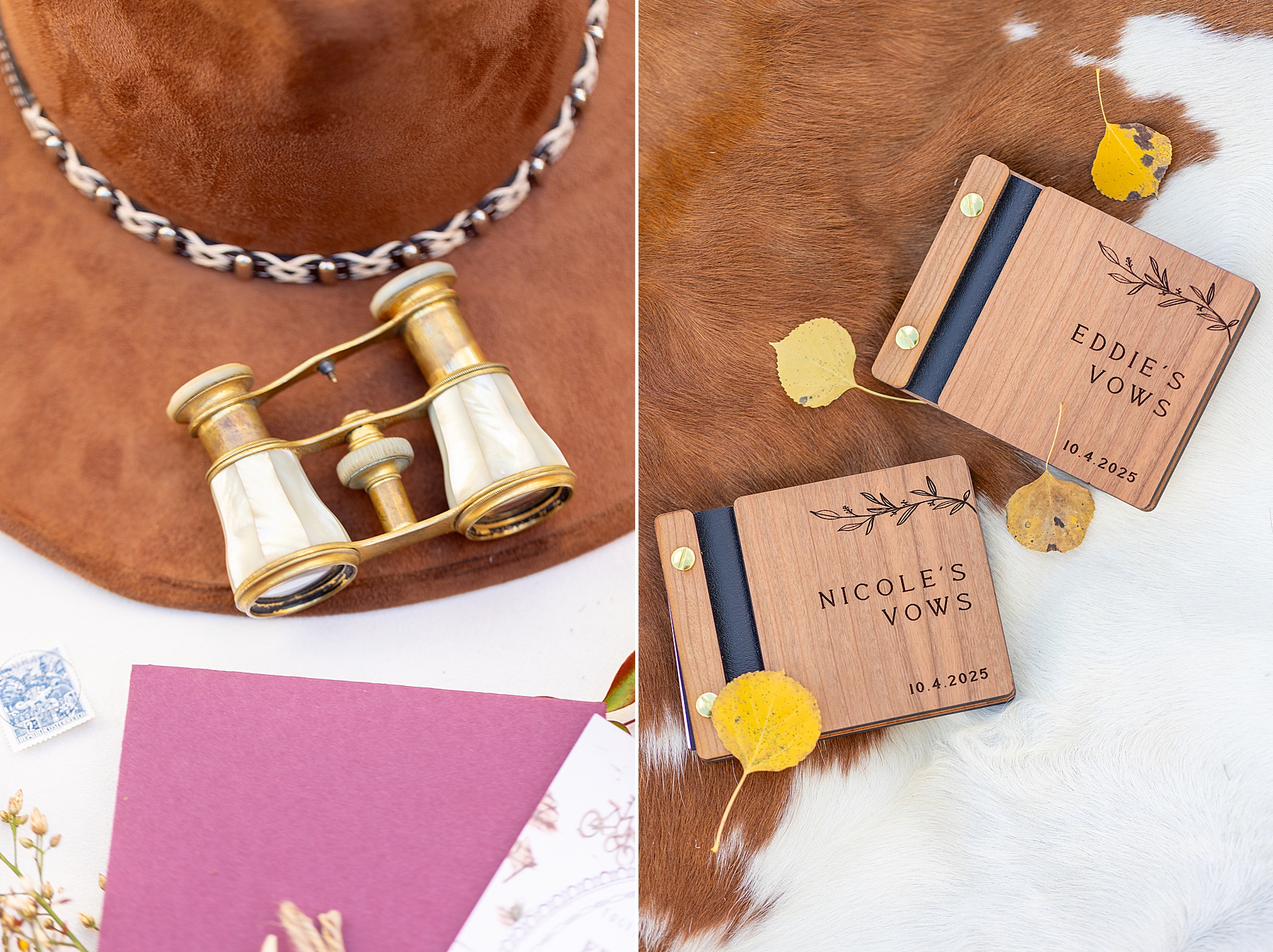 wedding details from Aspen, CO wedding