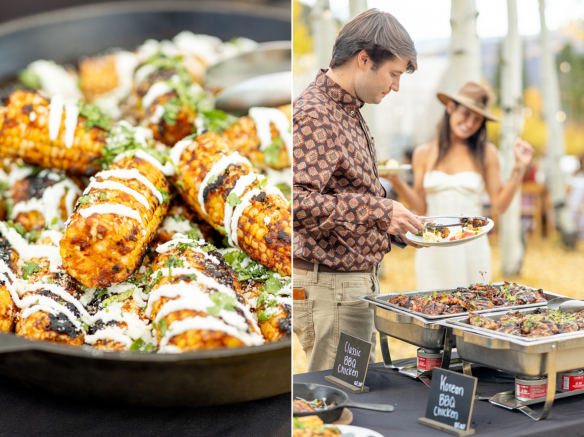 welcome dinner at Aspen wedding