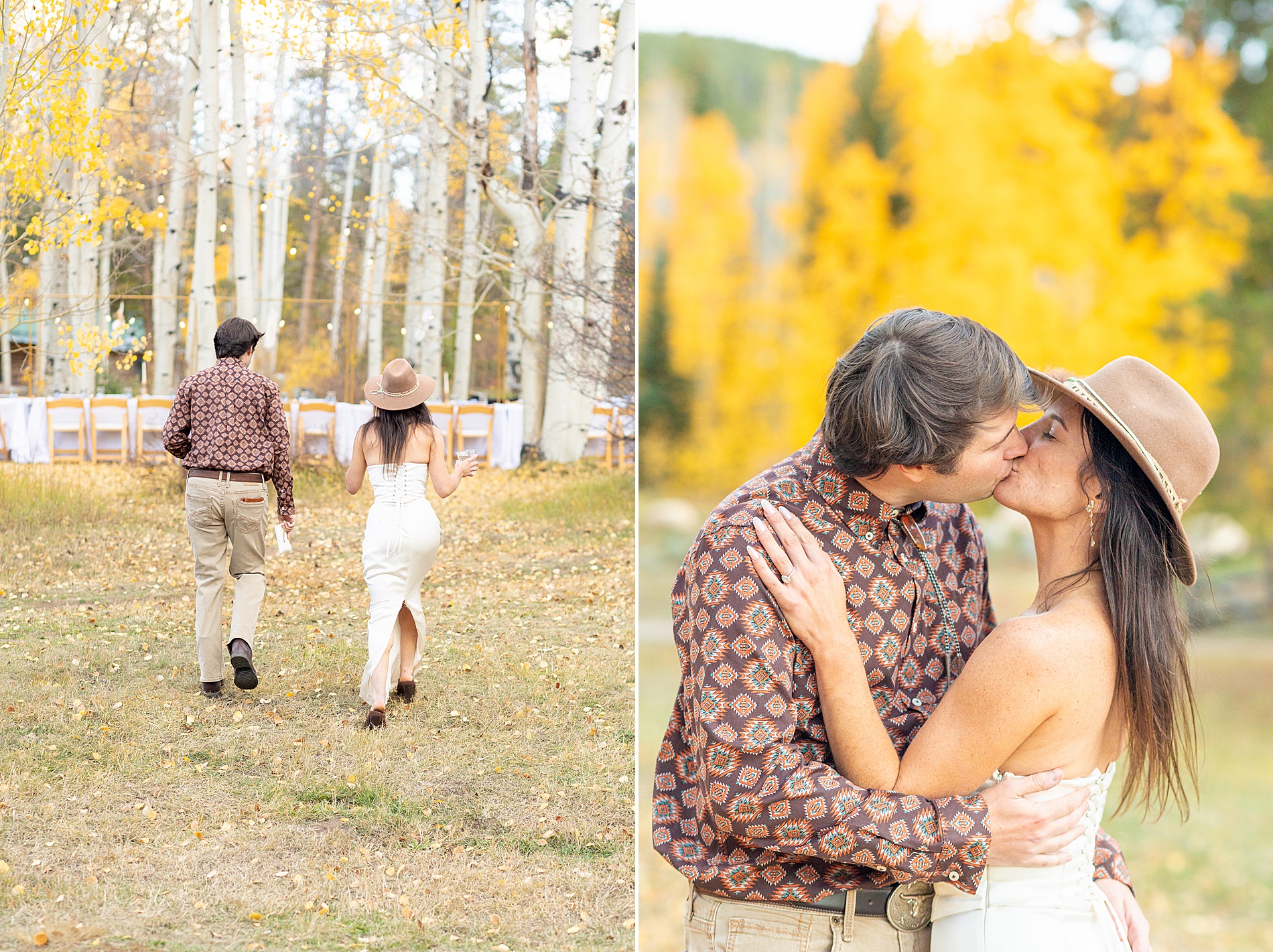fall couple portraits from wedding weekend in Aspen
