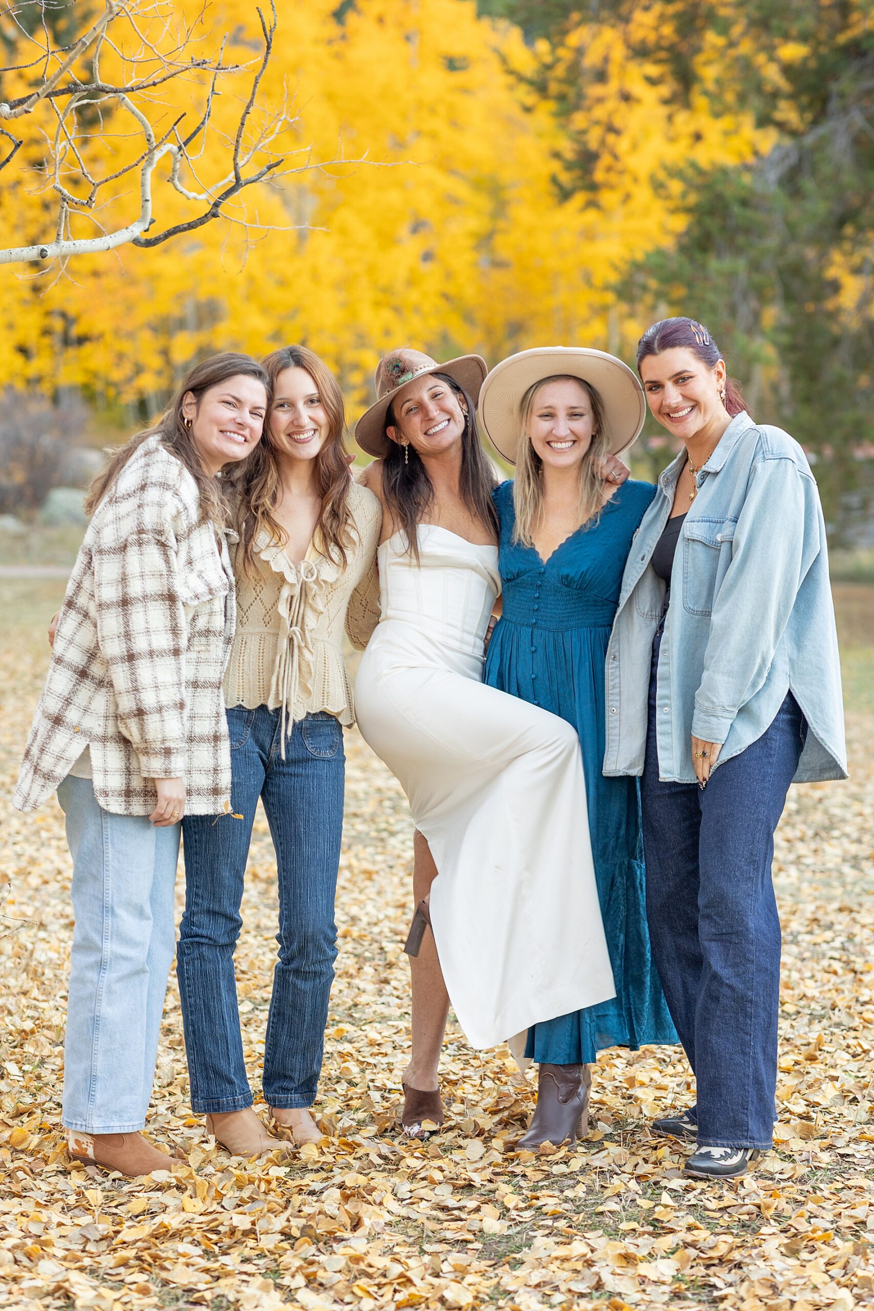 bride with group of friends