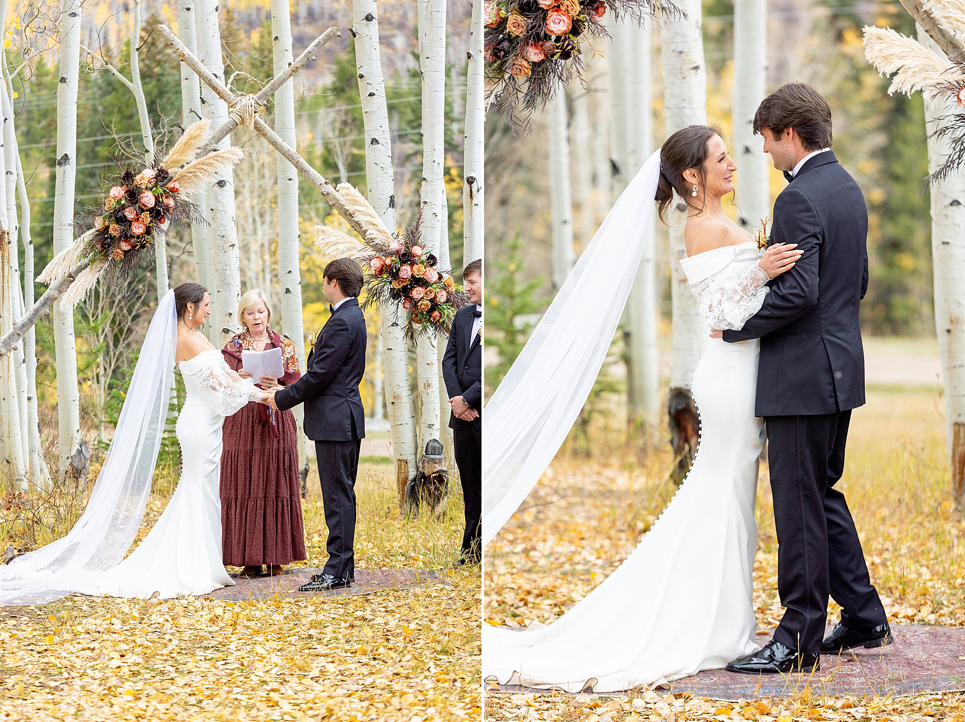couple during wedding ceremony