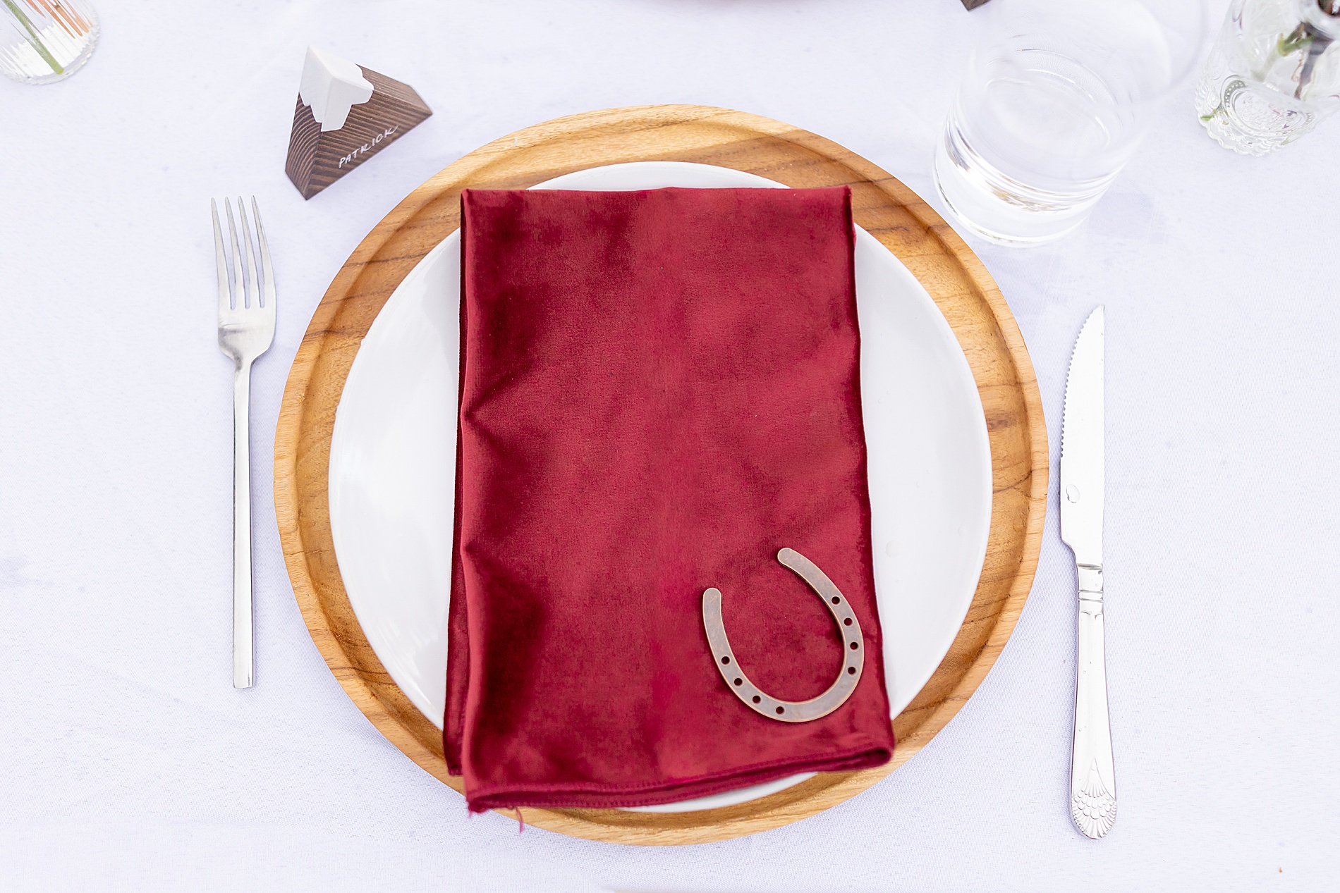 western-chic place setting