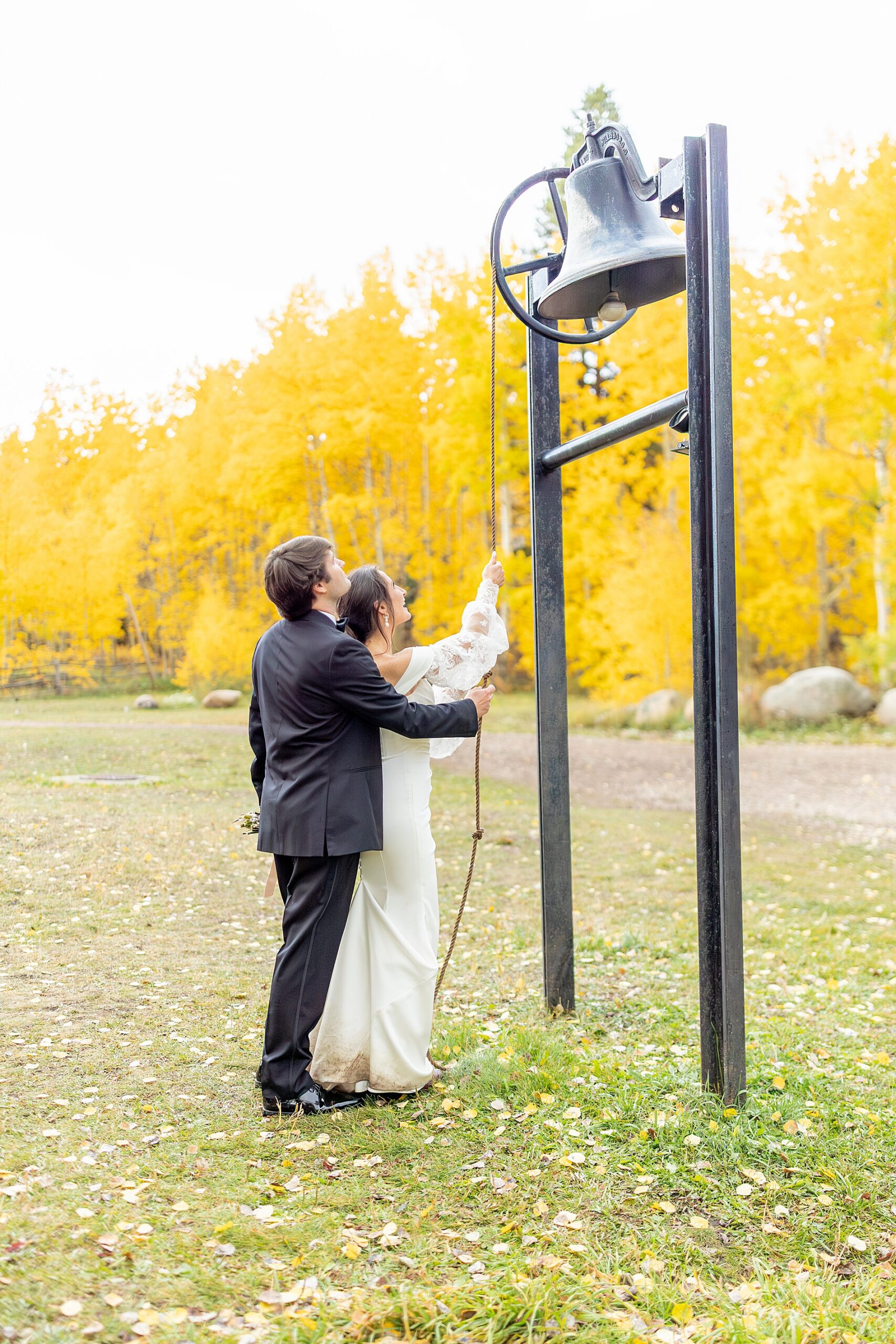 newlyweds ring bell