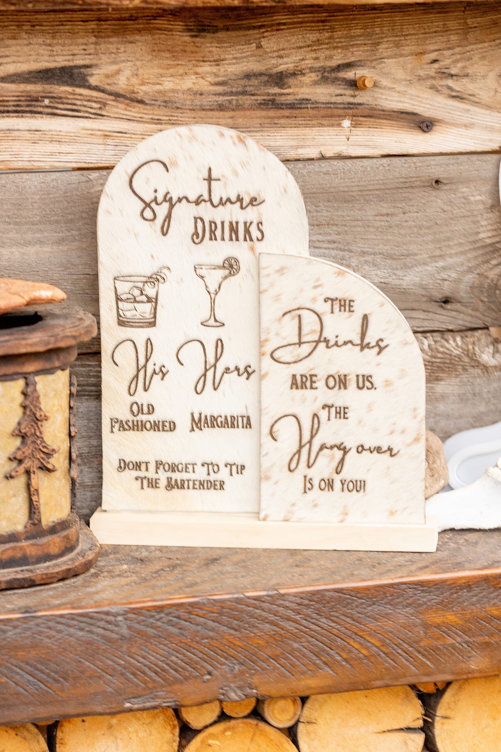 signature drink sign