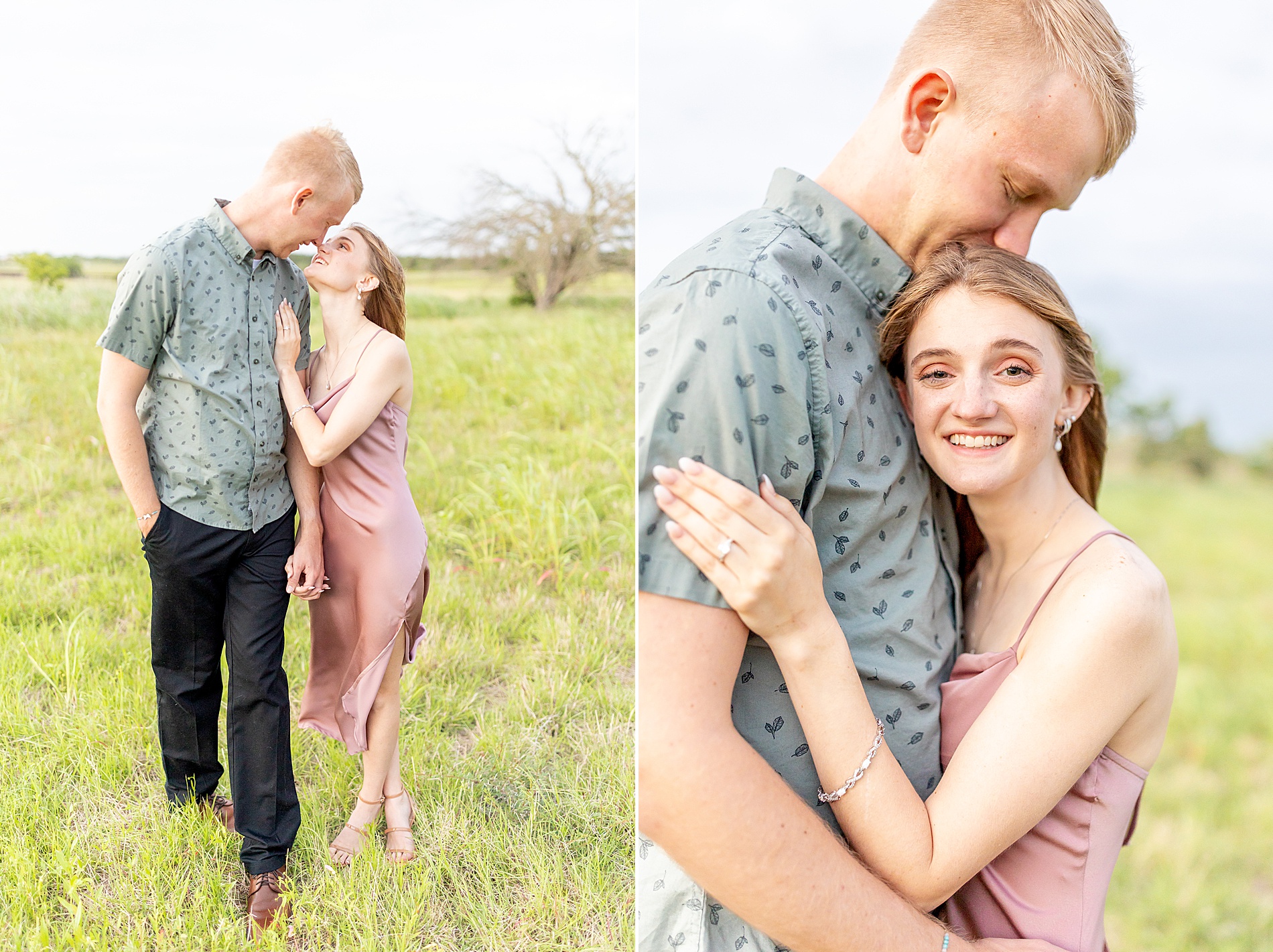 Texas bluebonnet engagement session in Brenham, TX