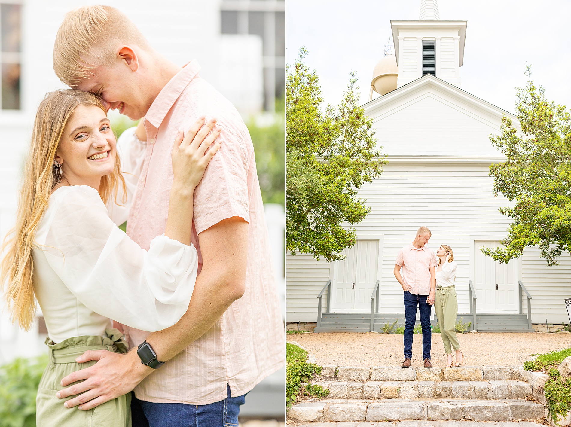 timeless engagement photos in Chapel Hill, TX