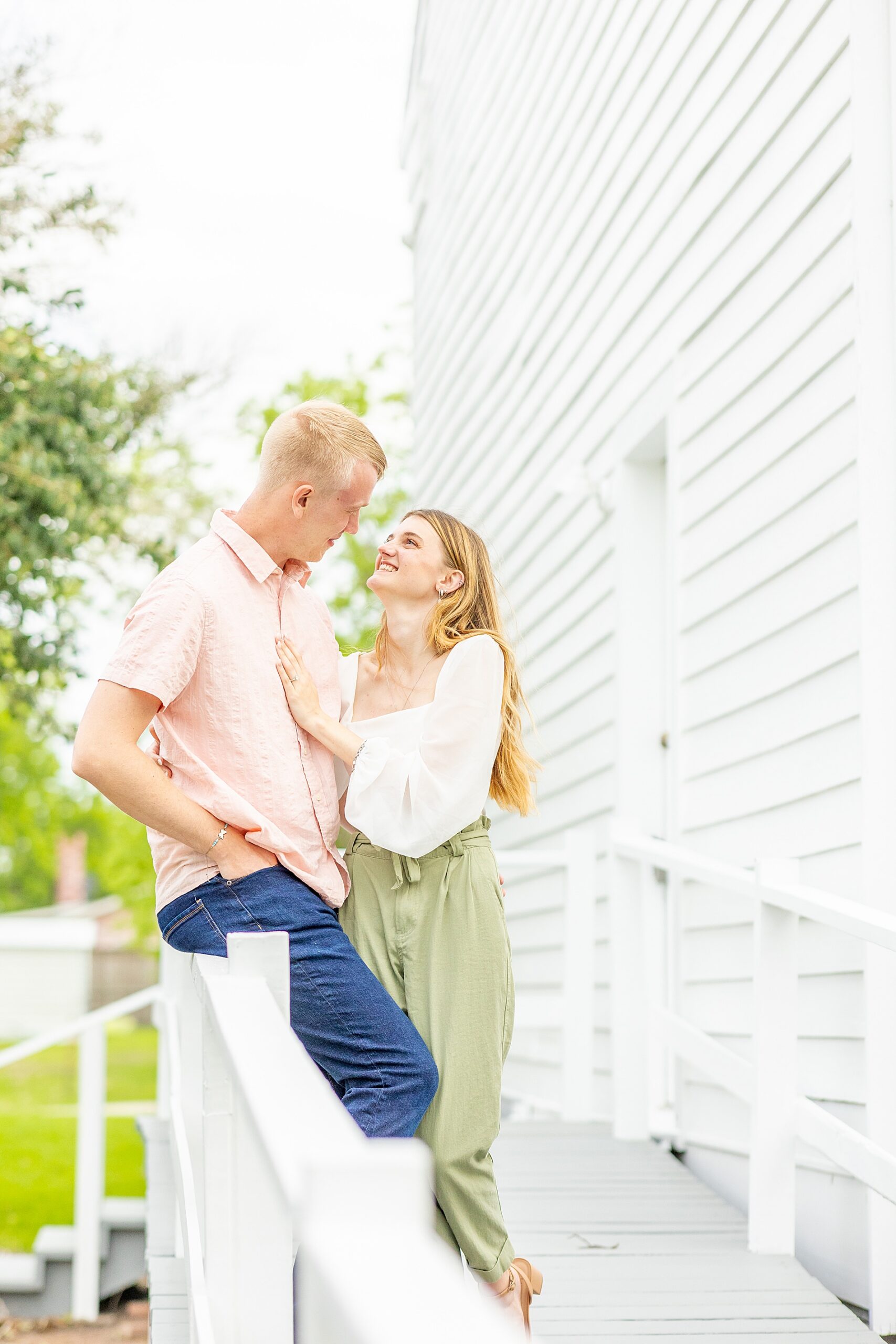 romantic engagement photos