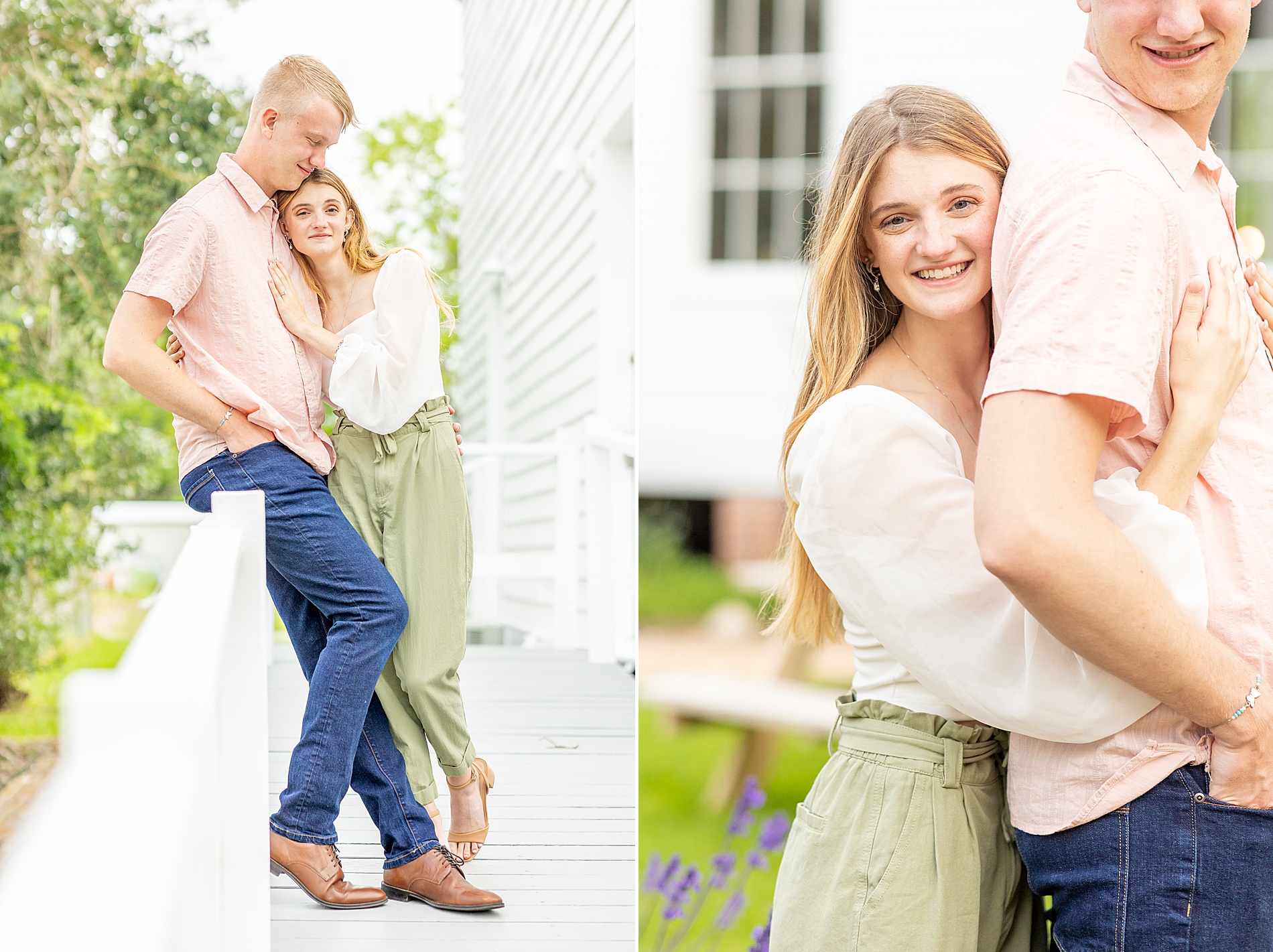 Romantic spring engagement