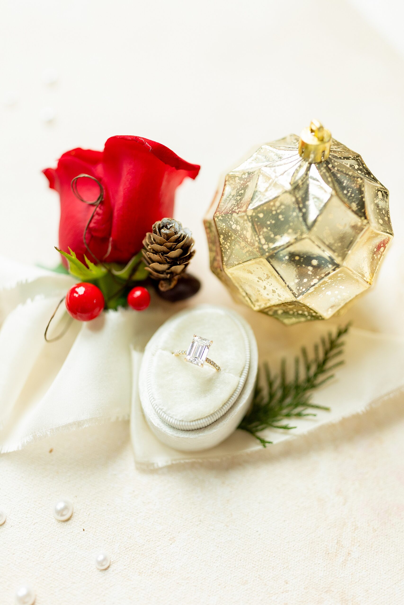 Winter wedding details