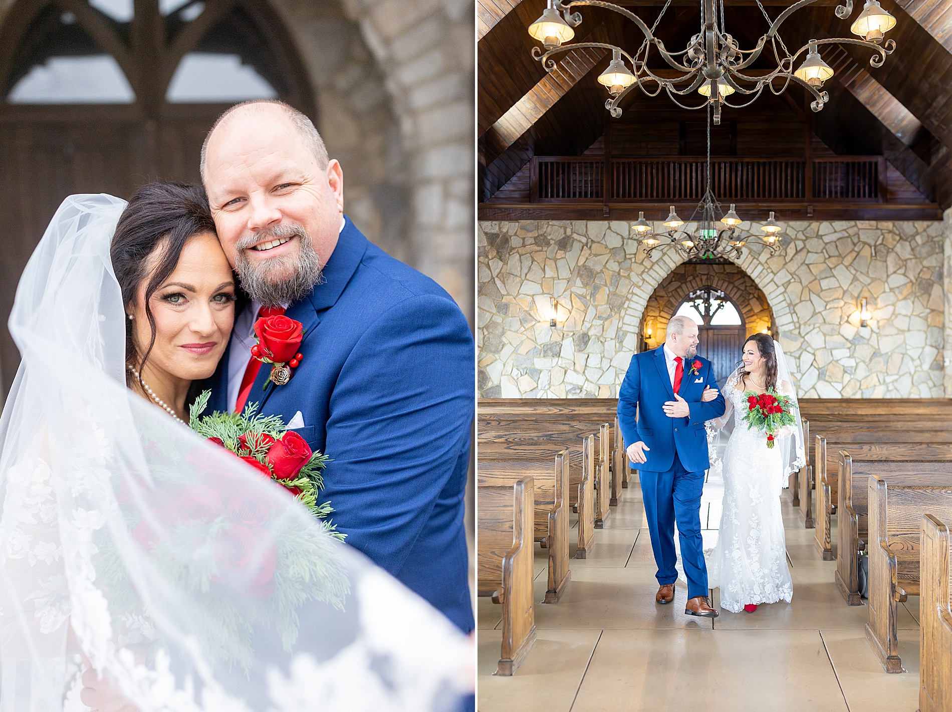 The Cliffs at Glassy Chapel Wedding portraits 