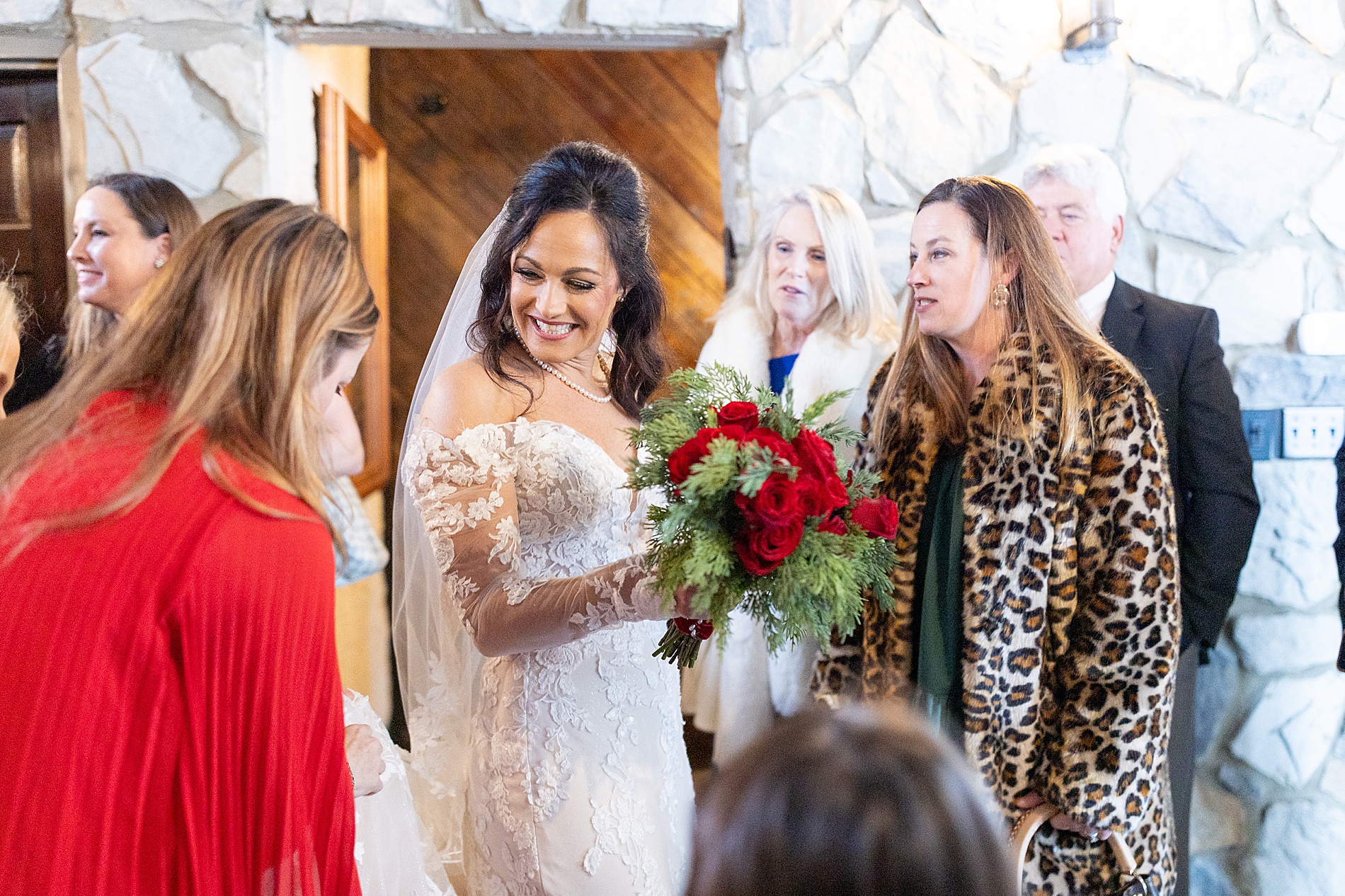 guests after wedding ceremony