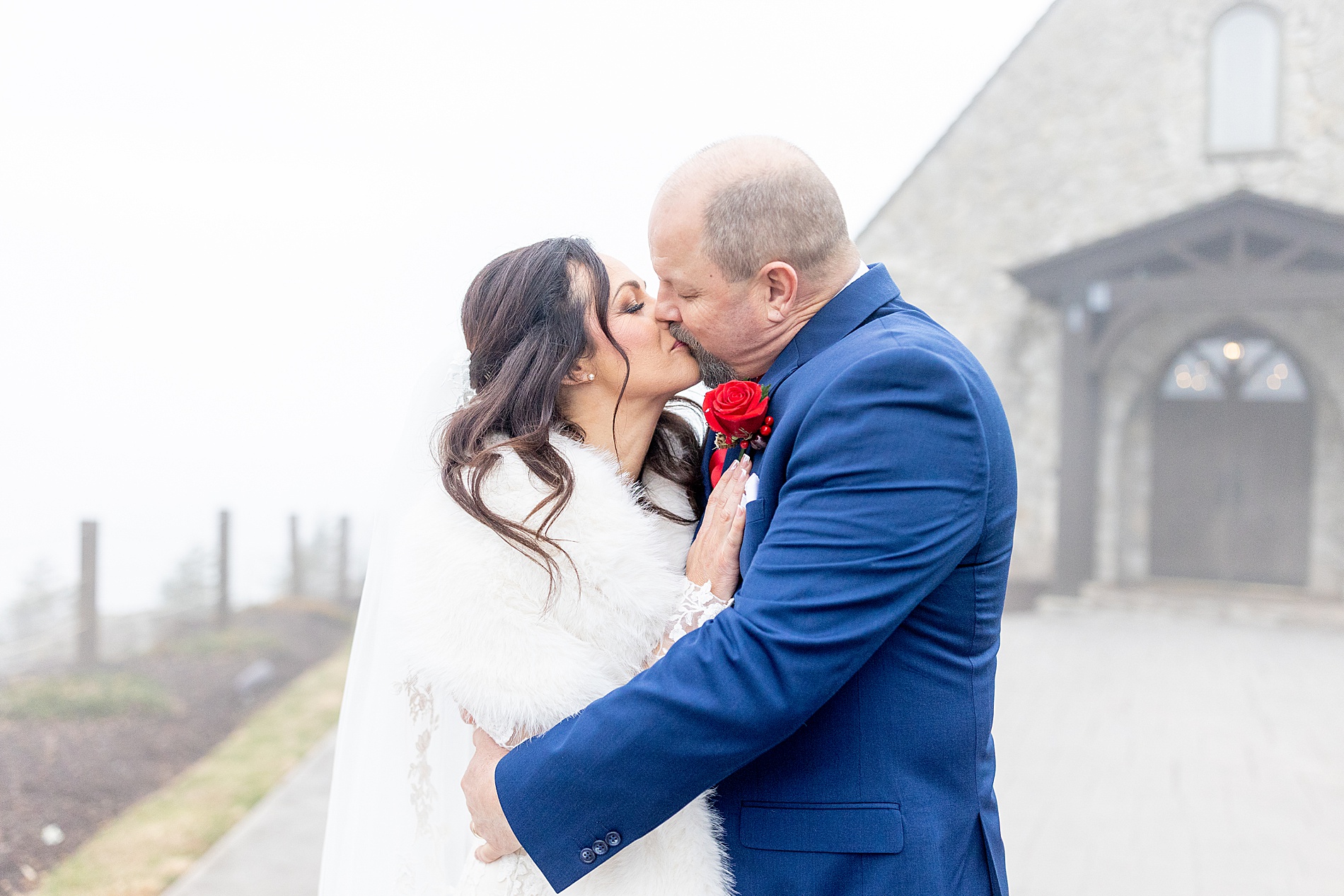winter wedding portraits