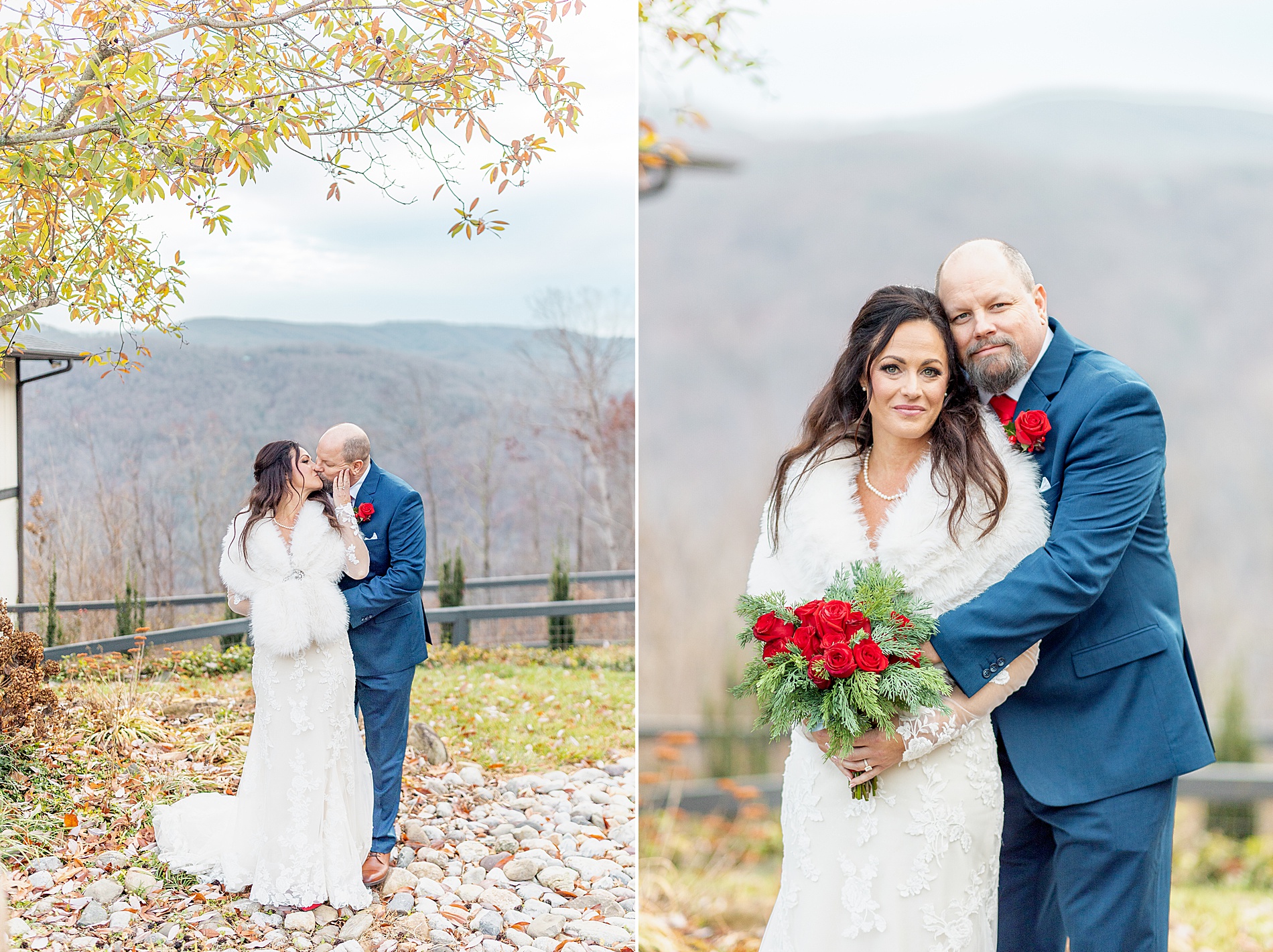Blue Ridge Mountains wedding portraits 