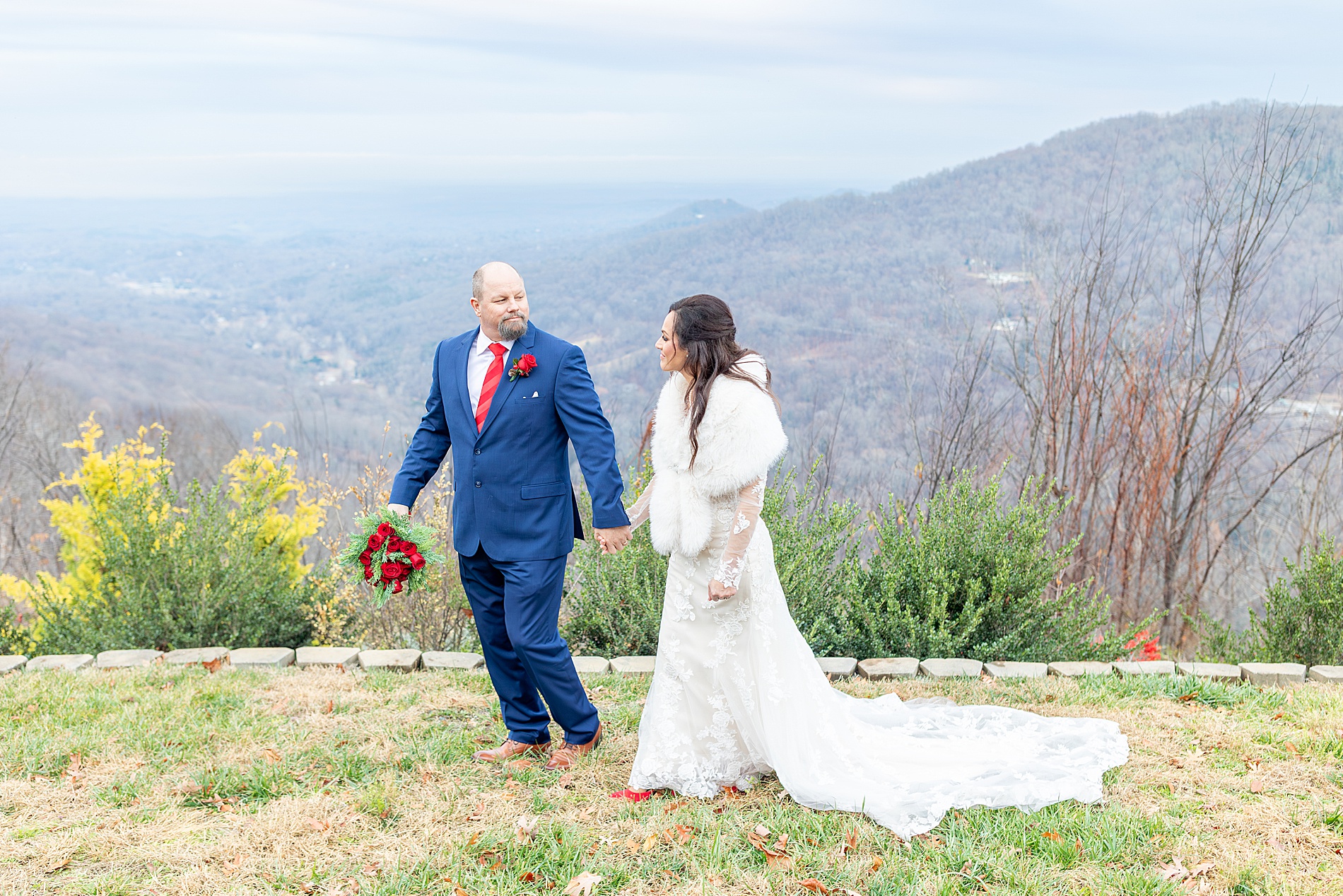 mountain wedding portraits in the Blue Ridge Mountains